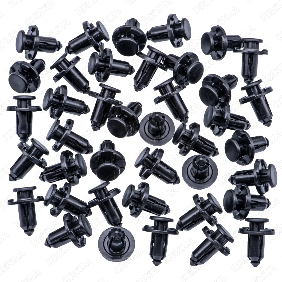 Rexka 40pcs 10mm Hole Bumper Engine Cover Fender & Grille Clips Compatible with Subaru 909140007 Baja Forester Impreza Legacy Outback Tribeca 2011-2000 - Image 2