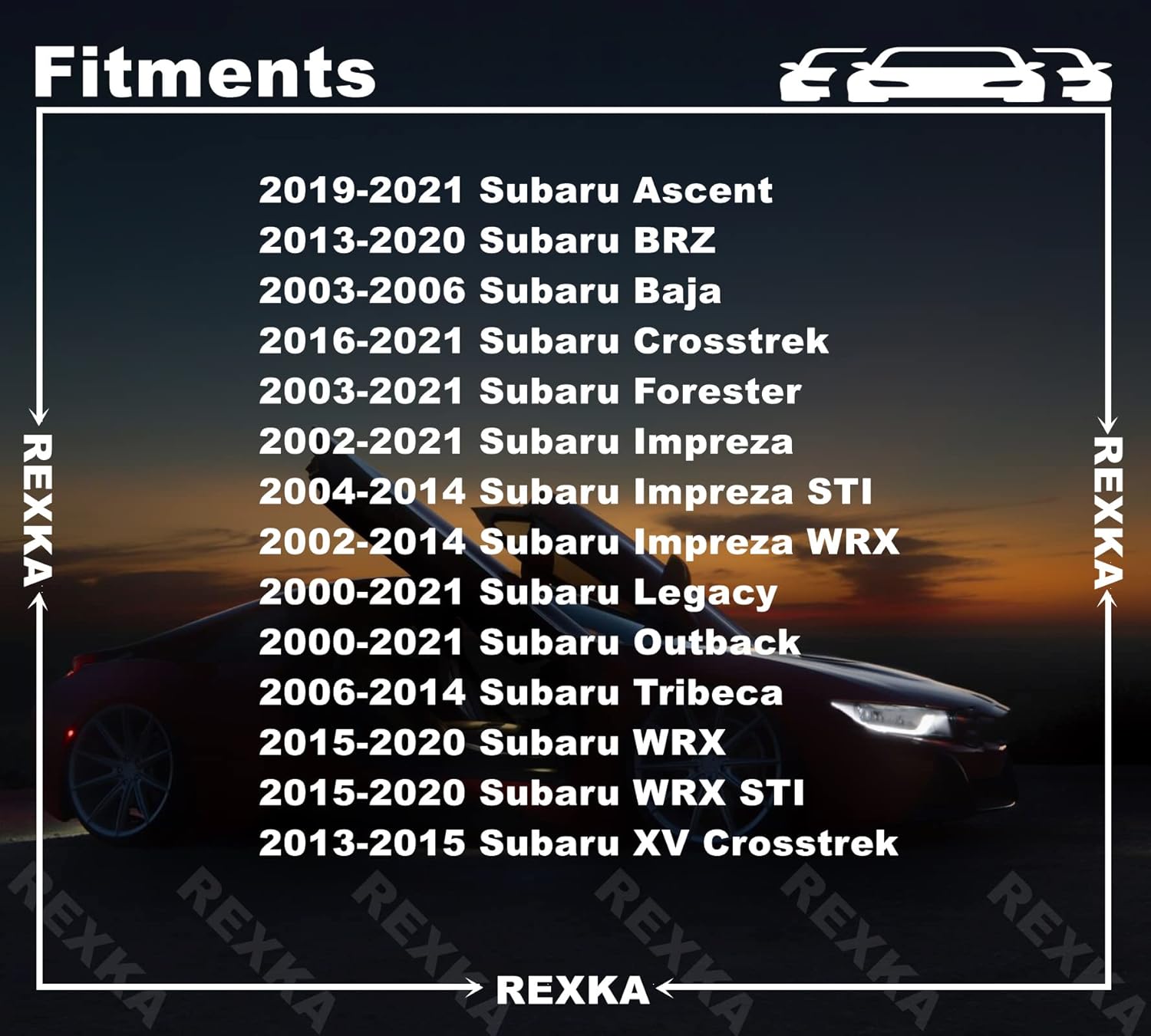 Rexka 40pcs 10mm Hole Bumper Engine Cover Fender & Grille Clips Compatible with Subaru 909140007 Baja Forester Impreza Legacy Outback Tribeca 2011-2000 - Image 3