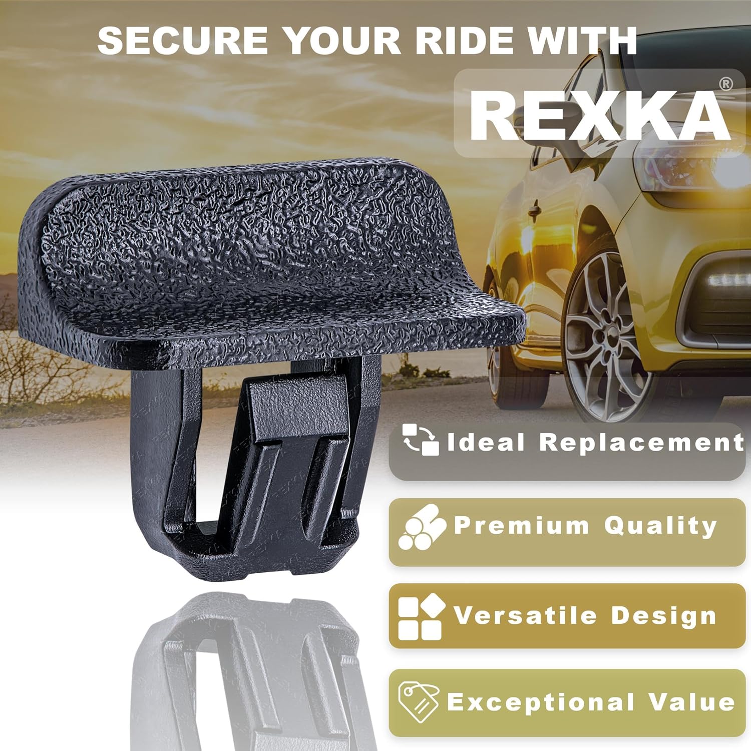 Rexka 50pcs Bumper Cover Moulding Grille Retainer Clip Nut 11547341 Compatible with GM Buick Cadillac GMC ATS CT6 XT5 Camaro Cruze Silverado Tahoe Traverse Sierra - Image 4