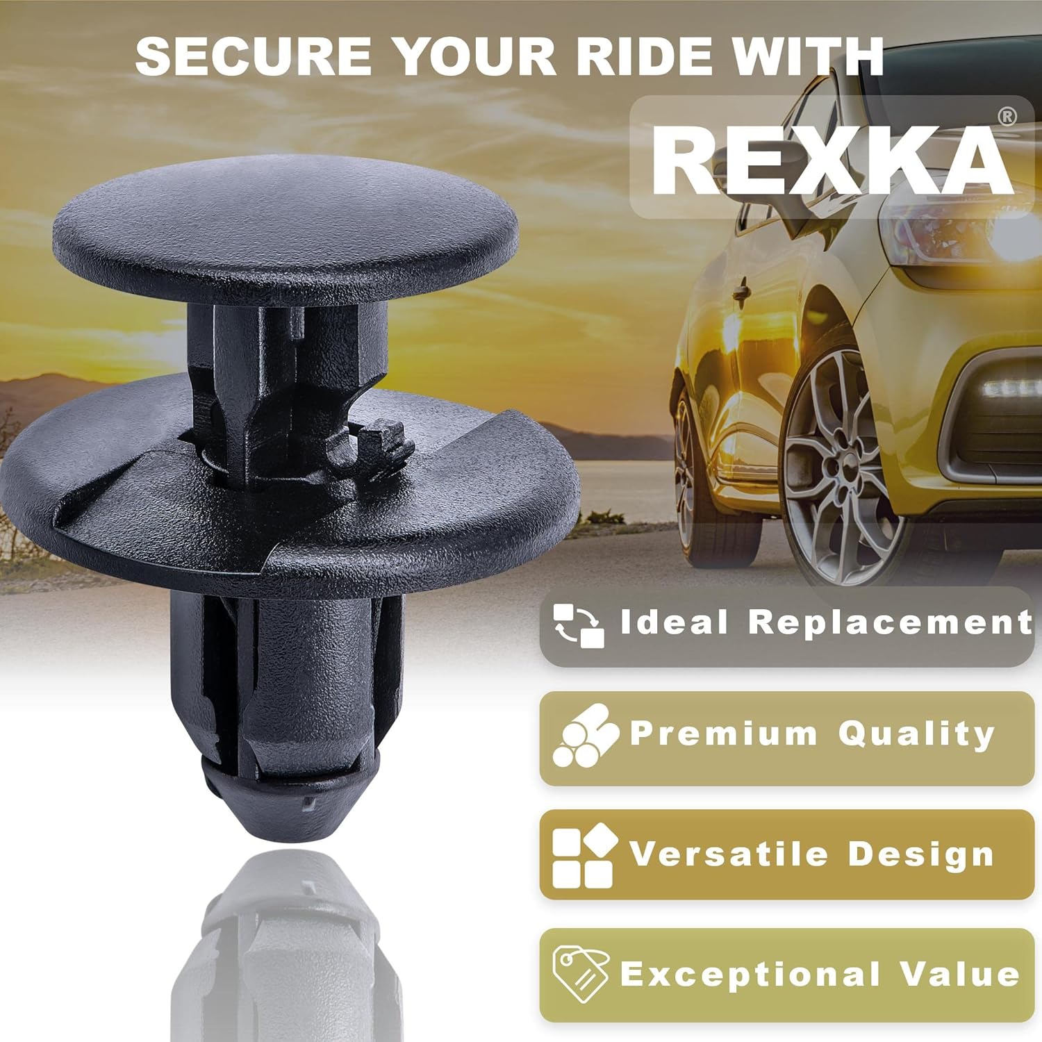 Rexka 30pcs Fender Liner Splash Shield Wheelhouse Liner Retainer Clips Rivet 11612035 for GM Buick Cadillac Chevrolet GMC - Image 5