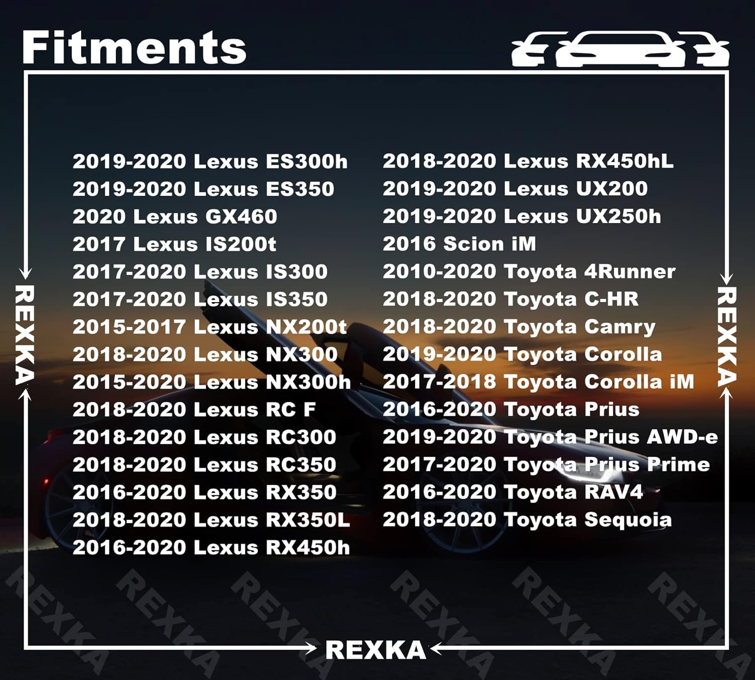 Rexka 30pcs Bumper Cover Radiator Support Splash Shield Wheel Opening Retainer Clips 90467-07220 for Toyota Lexus 4Runner C-HR Camry Corolla Highlander Mirai Prius RAV4 Sequoia Sienna Venza ES NX RX - Image 3