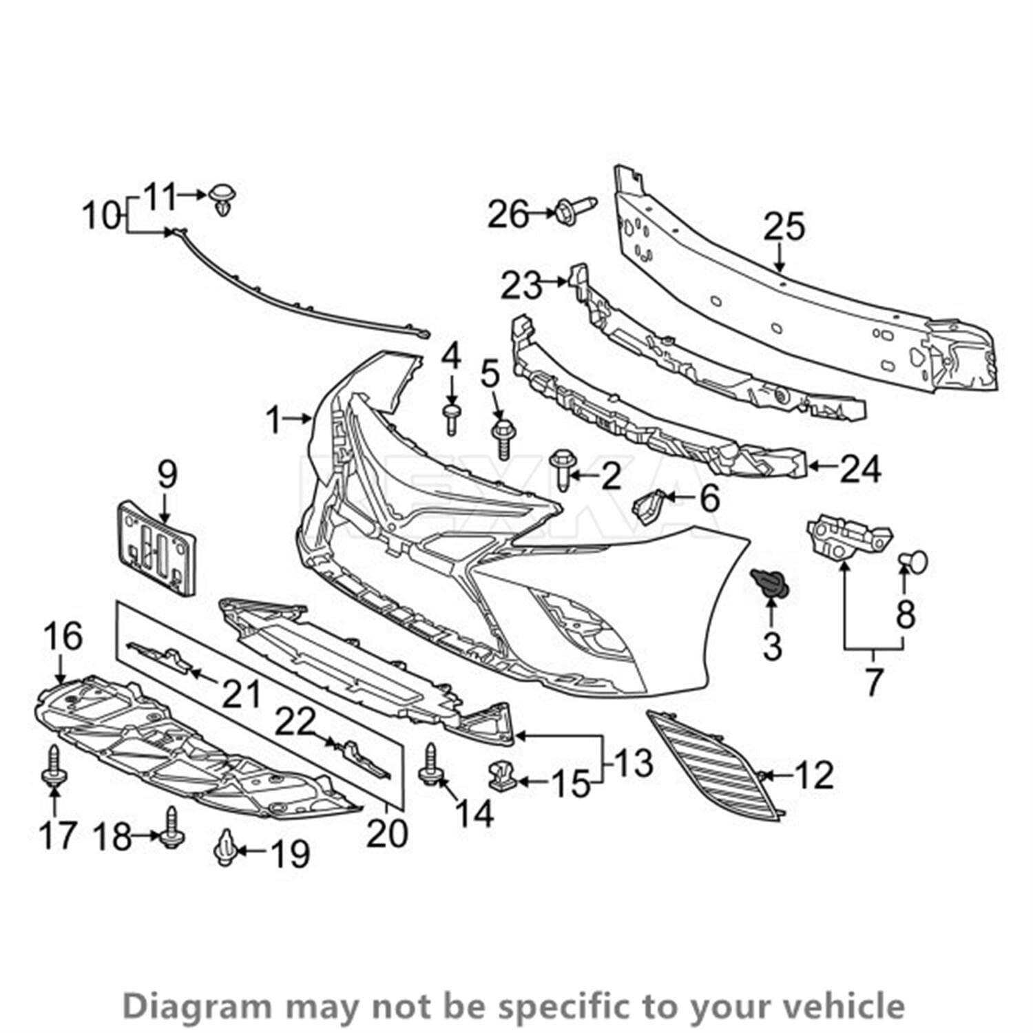 Rexka 30pcs Bumper Cover Radiator Support Splash Shield Wheel Opening Retainer Clips 90467-07220 for Toyota Lexus 4Runner C-HR Camry Corolla Highlander Mirai Prius RAV4 Sequoia Sienna Venza ES NX RX - Image 5