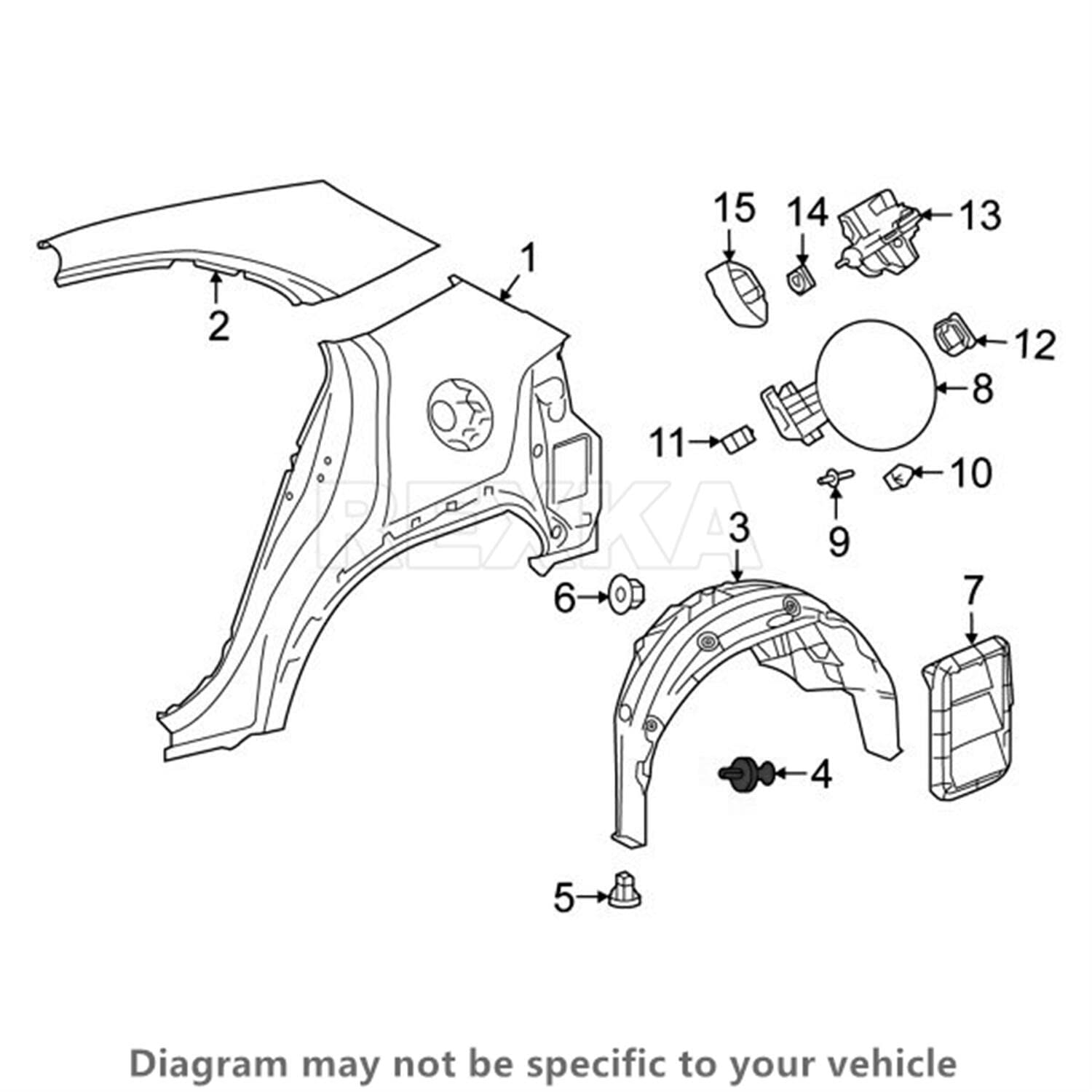 Rexka 30pcs Bumper Cover Radiator Support Splash Shield Wheel Opening Retainer Clips 90467-07220 for Toyota Lexus 4Runner C-HR Camry Corolla Highlander Mirai Prius RAV4 Sequoia Sienna Venza ES NX RX - Image 7