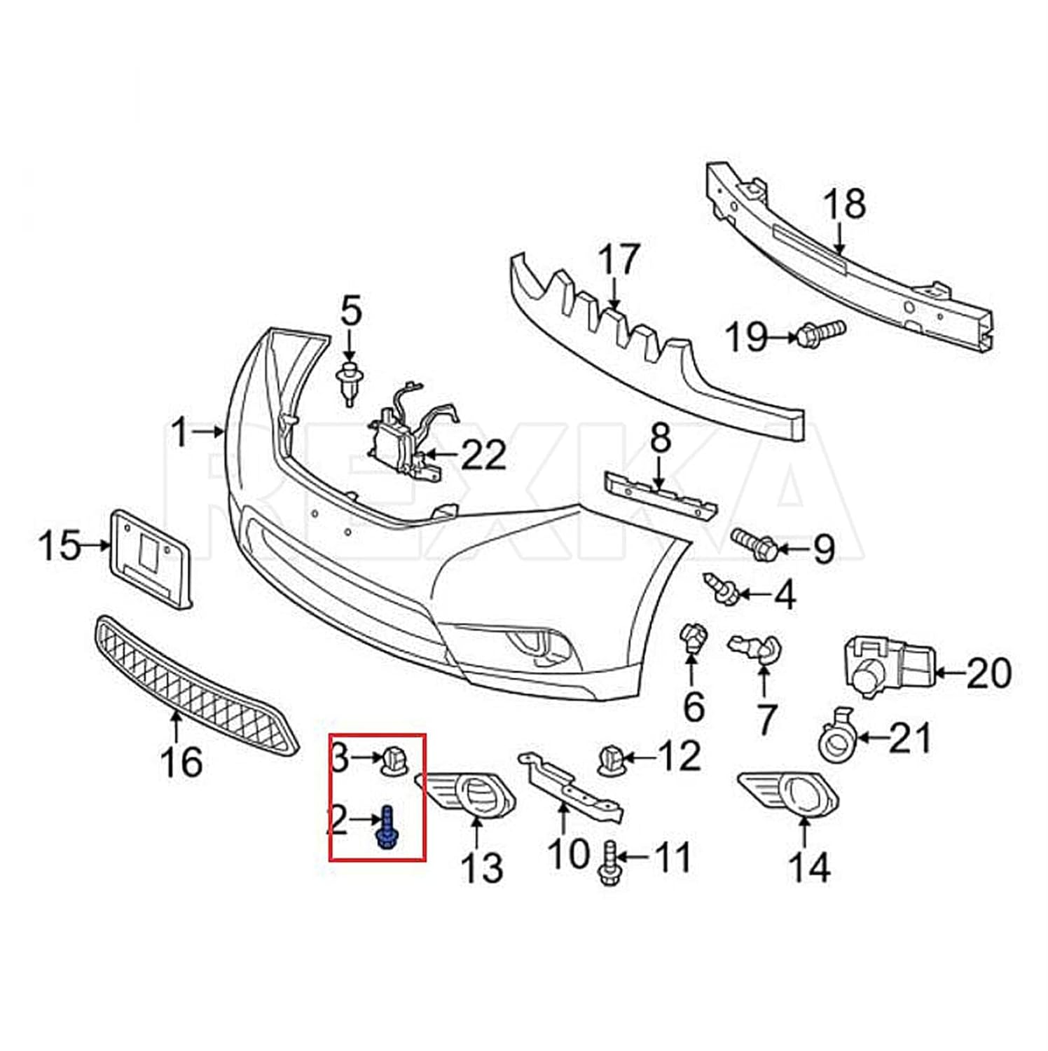 Rexka 10 Sets Bumper Cover Splash Shield Rocker Molding Screw Nut Grommet Kit Fit Toyota 901596-0525 90189-06193 Avalon Camry Highlander Sienna Venza - Image 6