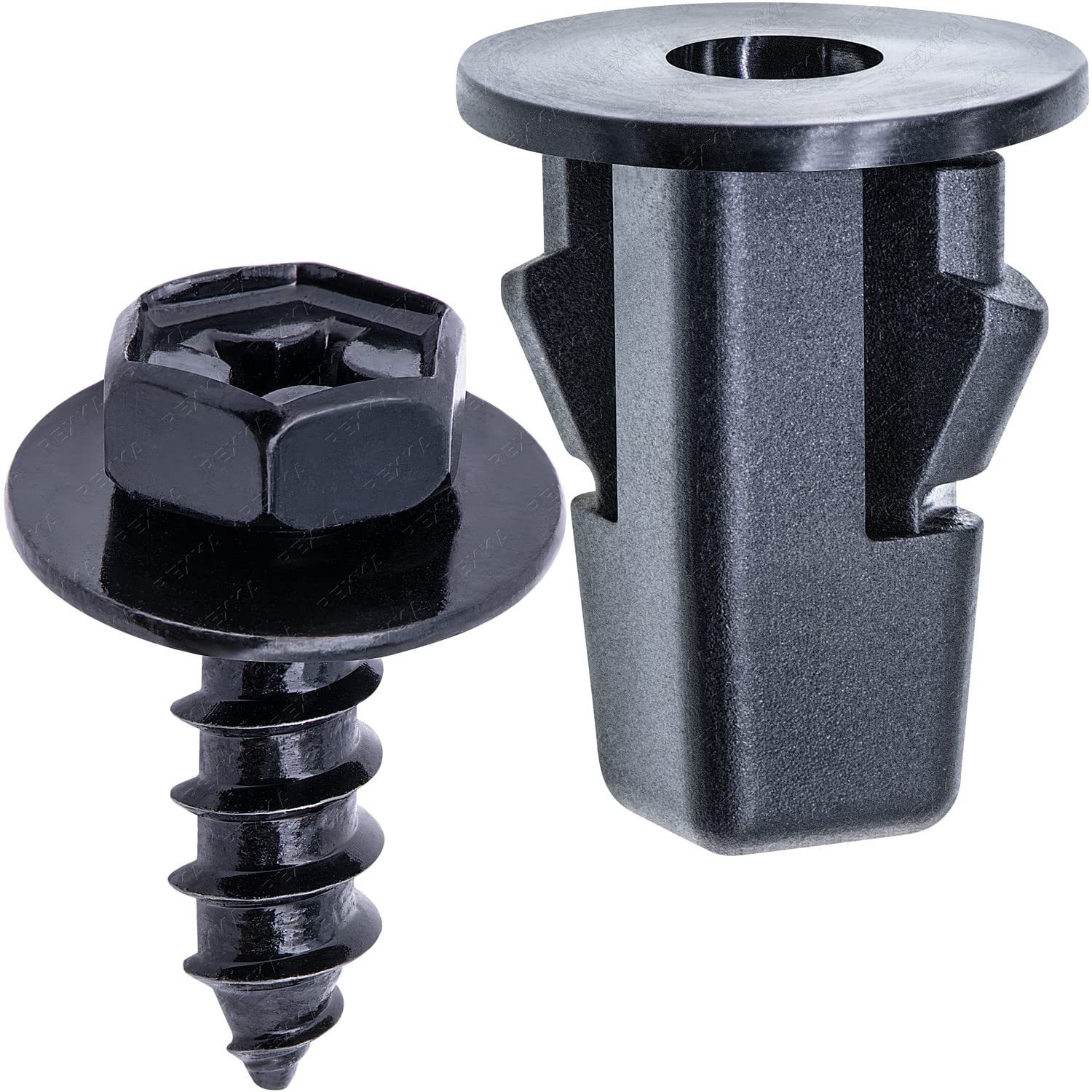 Rexka 15 Sets Fender Liner Bumper Cover Screw Grommet Kits for Toyota Tacoma Tundra Sienna Sequoia 90189-06214 90159-60498 - Image 1