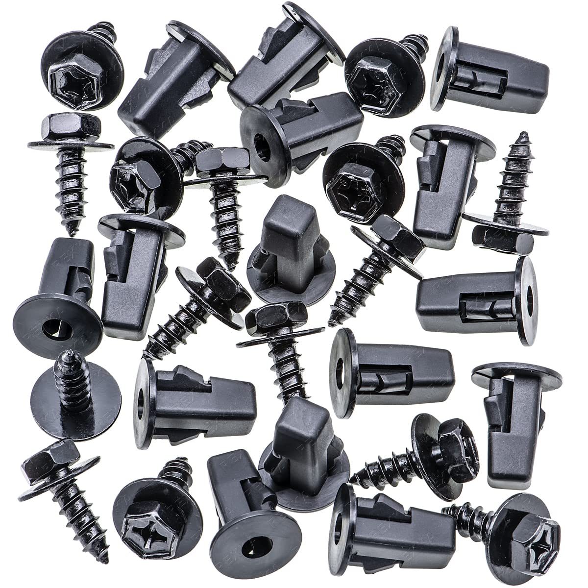 Rexka 15 Sets Fender Liner Bumper Cover Screw Grommet Kits for Toyota Tacoma Tundra Sienna Sequoia 90189-06214 90159-60498 - Image 2