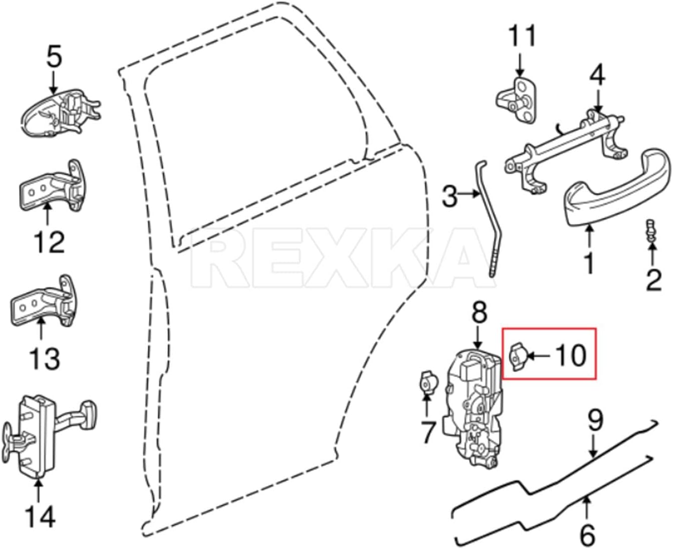 Rexka 20pcs Tailgate & Door Lock Rod Latch Clips 5/32 Rod Size for GM Trucks 16629990 16675980 Ford F150 F250 F350 Super Duty Buick Chevy Cadillac Trucks - Image 6