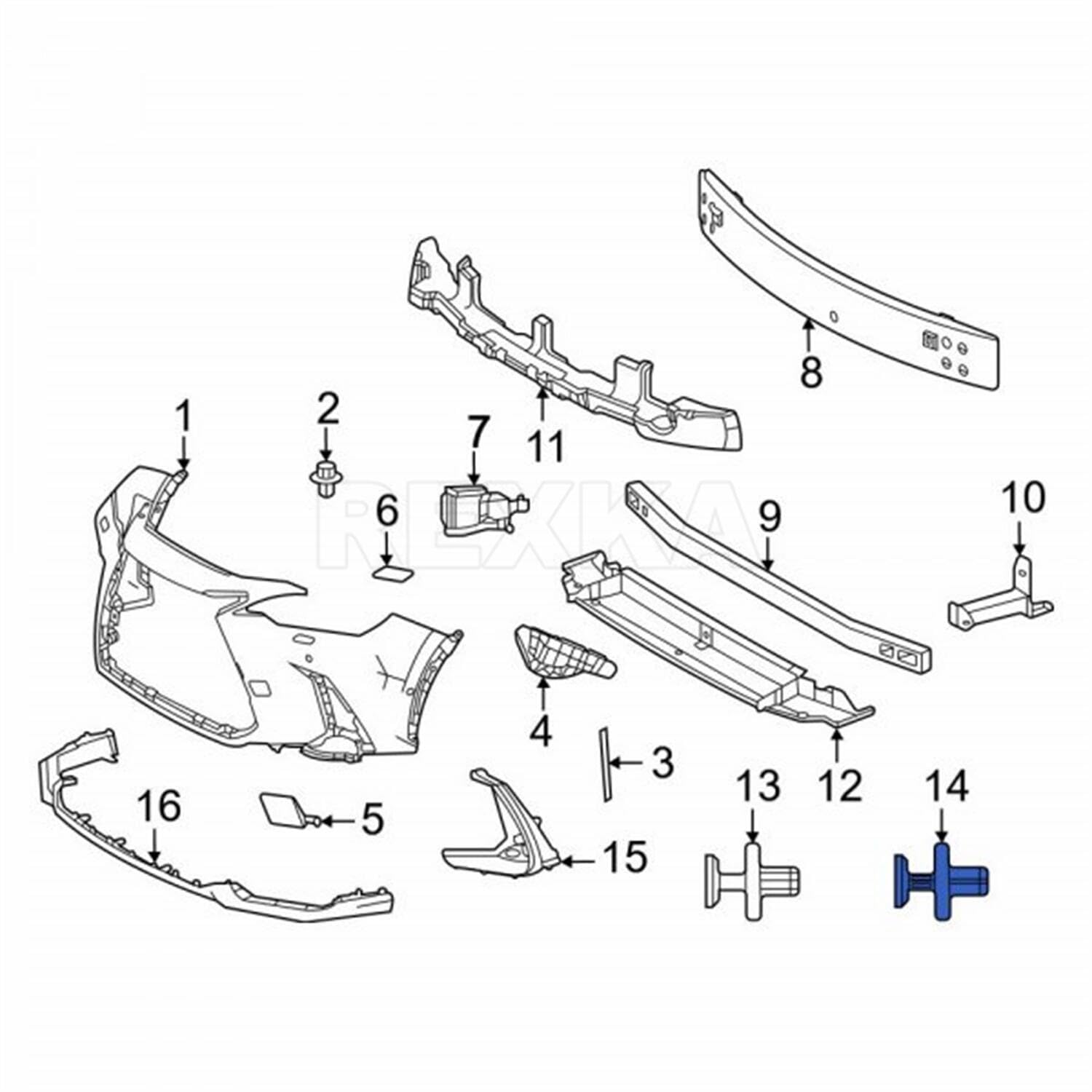 Rexka 30pcs Radiator Splash Shield Front Fender Liner Push-Type Retainer Clips Fasteners for Toyota Lexus 90467-07214 Toyota Splash Guard Clips - Image 6
