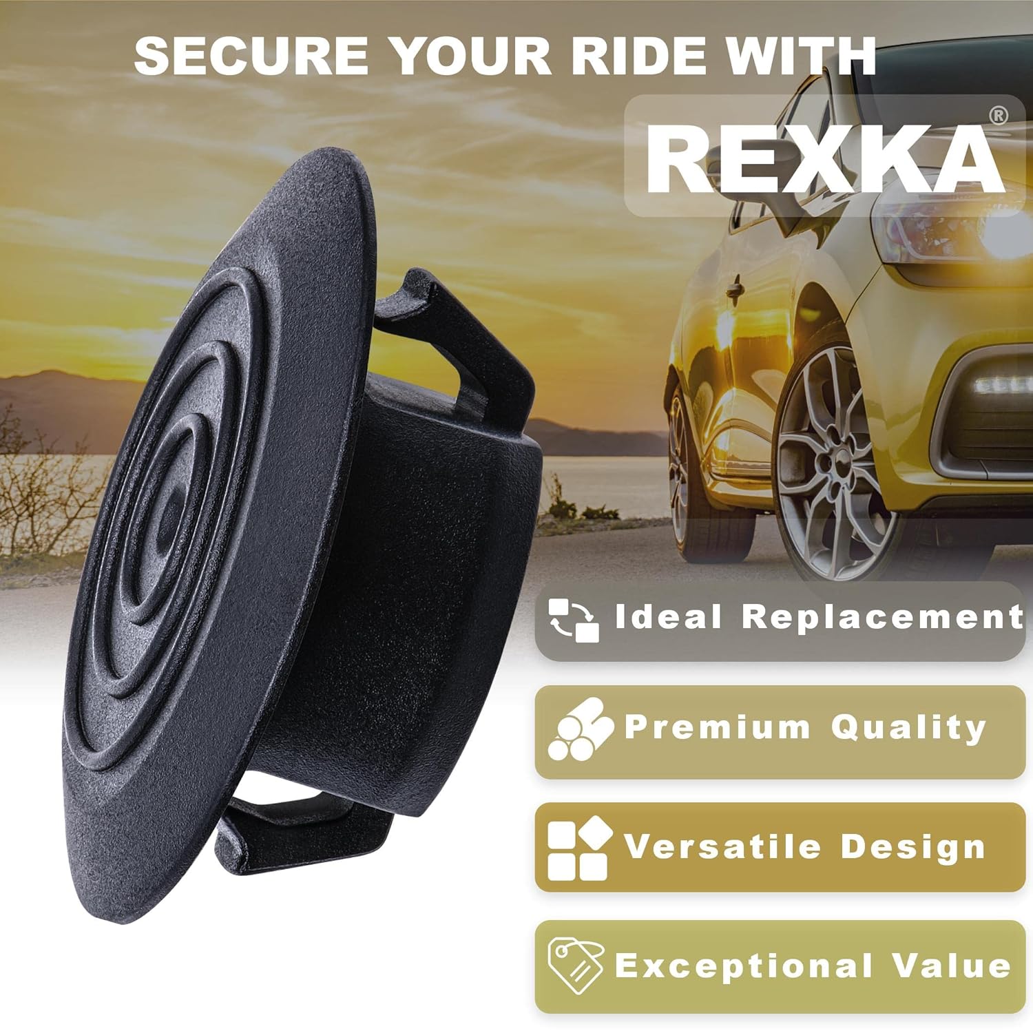 Rexka 30pcs Rocker Panel Moulding Mud Guard Retainers Clips for Toyota 76924-02010 Corolla Echo FJ Cruiser Matrix Prius GM 88970495 Pontiac Vibe 76924-52021 - Image 4