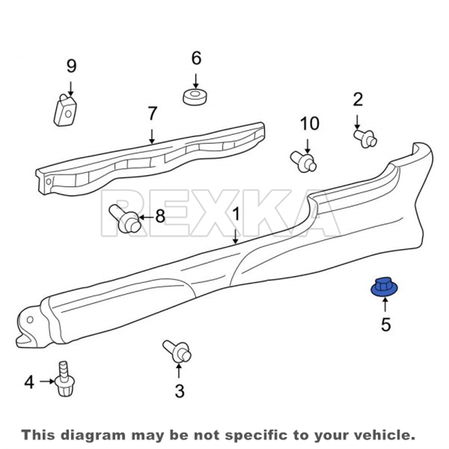 Rexka 30pcs Rocker Panel Moulding Mud Guard Retainers Clips for Toyota 76924-02010 Corolla Echo FJ Cruiser Matrix Prius GM 88970495 Pontiac Vibe 76924-52021 - Image 5
