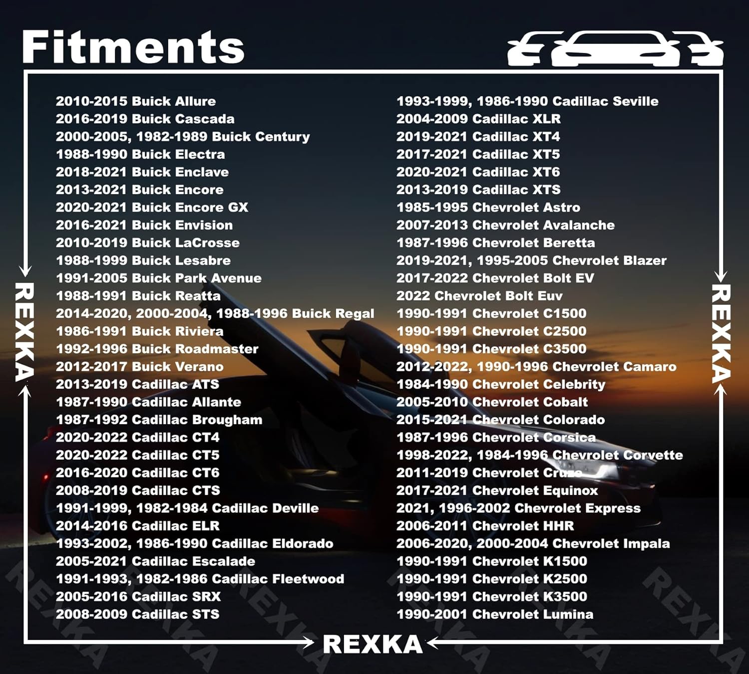 Rexka 10pcs M4.2x1.41x25 Multi-Purpose Bolt for GM Chevy 11547421 -Wheelhouse Liner Bumper Cover Floor Pan Splash Shield Air Deflector Rocker Molding Grille Headlamp Fender Liner - Image 3