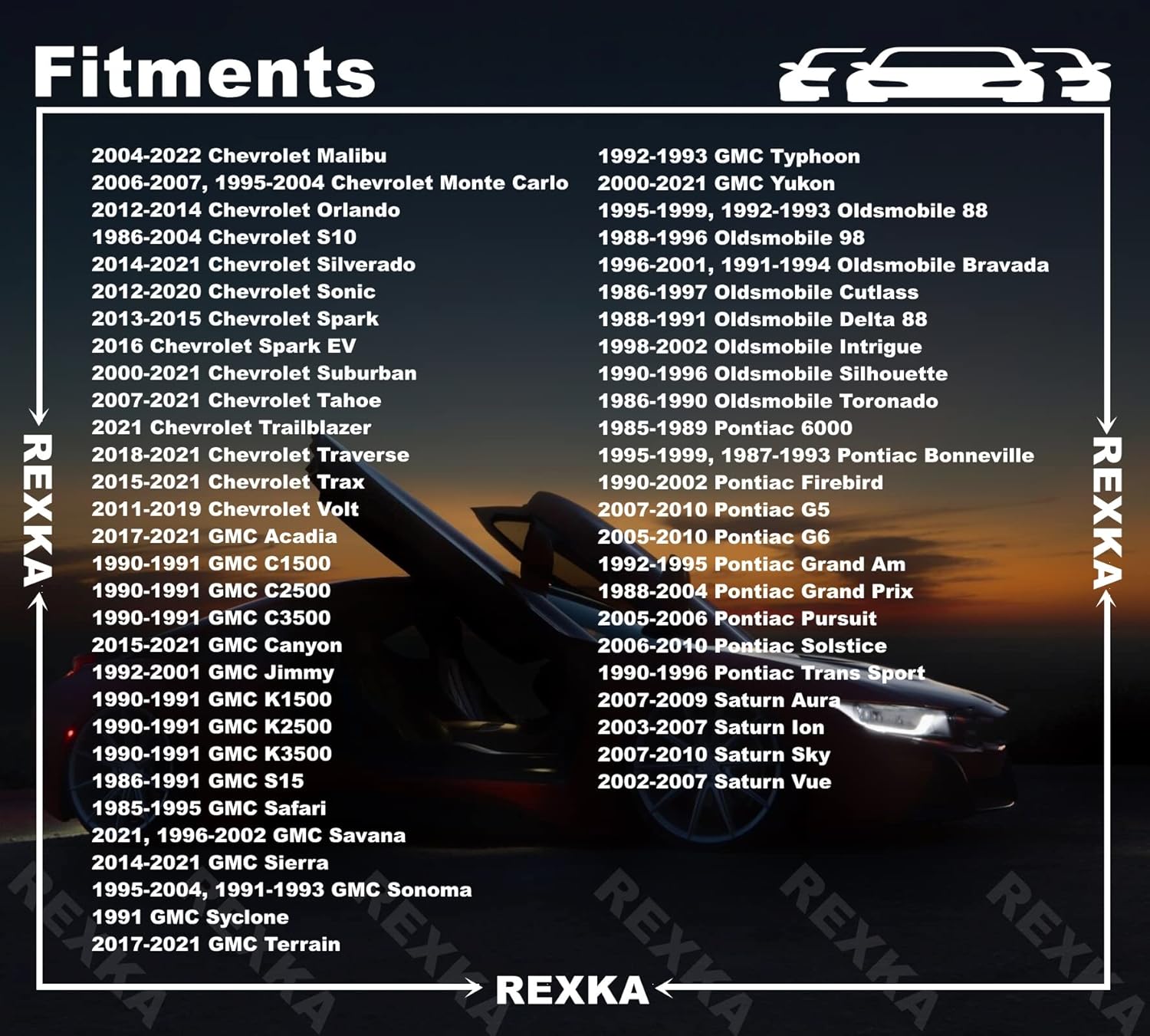 Rexka 10pcs M4.2x1.41x25 Multi-Purpose Bolt for GM Chevy 11547421 -Wheelhouse Liner Bumper Cover Floor Pan Splash Shield Air Deflector Rocker Molding Grille Headlamp Fender Liner - Image 4