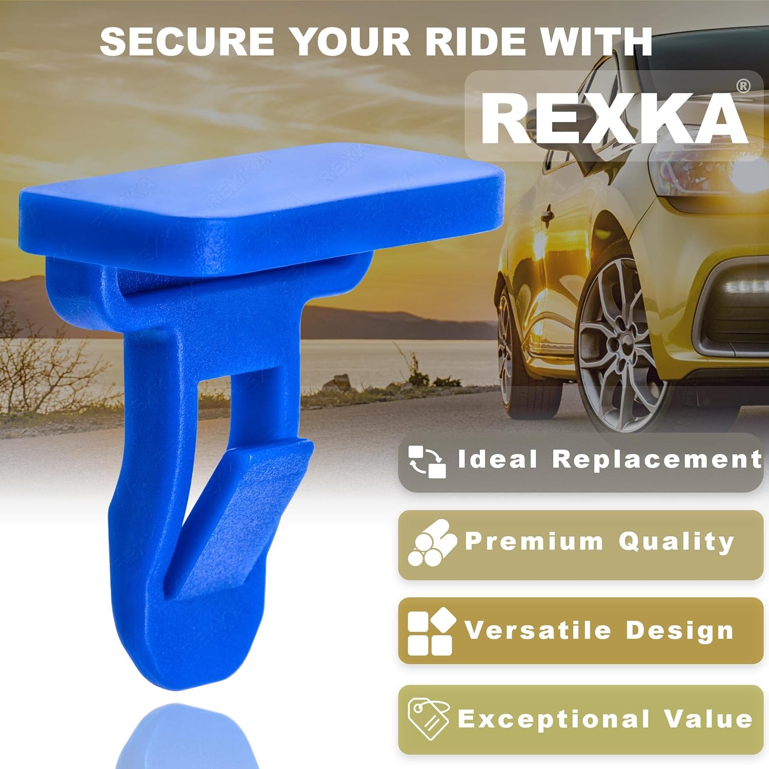 Rexka 15pcs Fender Flare Bumper Clip for Toyota Lexus 75392-35200 75392-04010 75392-0R010 4Runner Avalon C-HR Camry Corolla Highlander Land Cruiser Matrix Prius GS F GX460 LX570 - Image 4