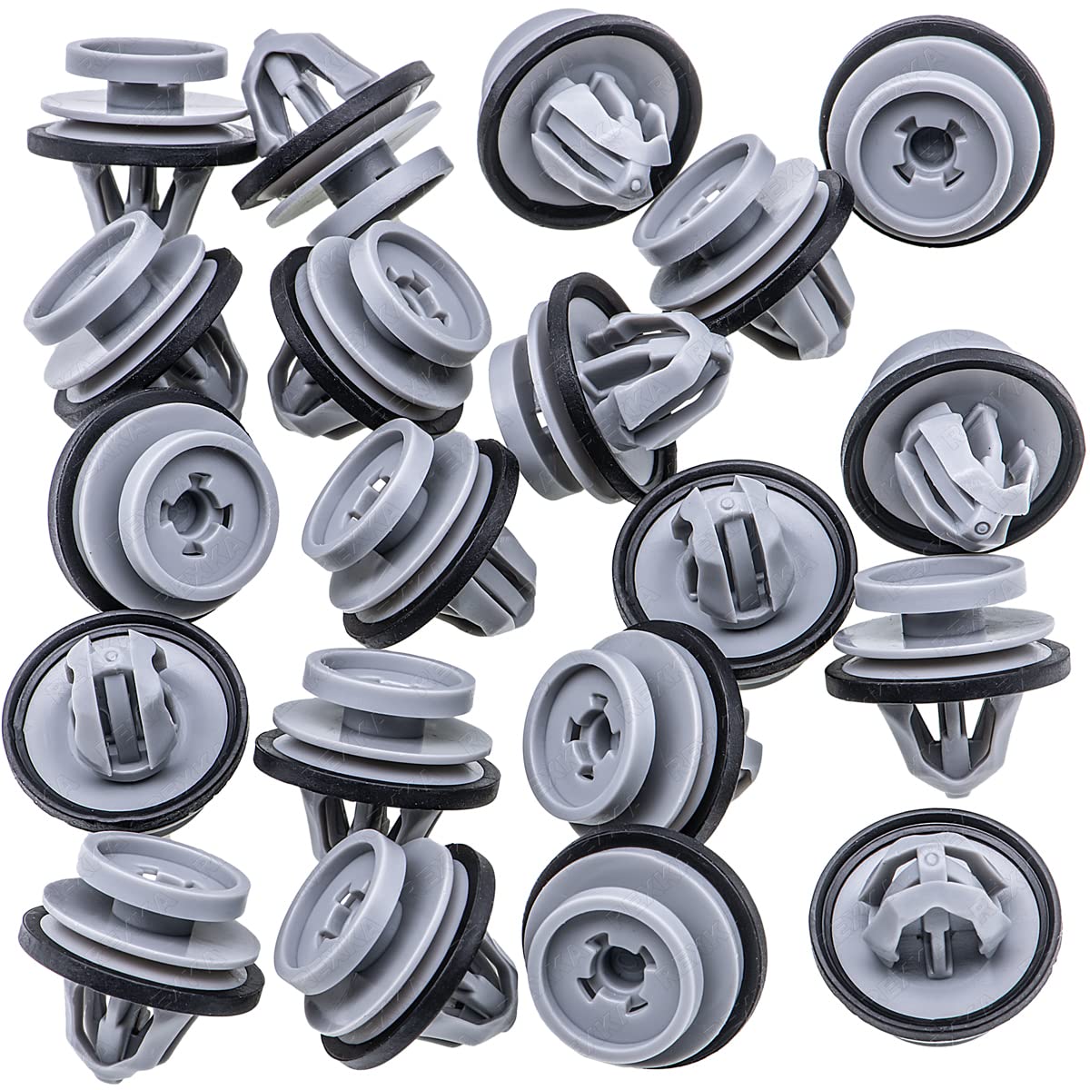 Rexka 20pcs Rocker Panel Door Trim Molding Clips Retainer for Land Rover LR112137 Defender 110, Defender 90, Range Rover, Range Rover Evoque - Multipurpose - Fender Molding Wheel Arch Door - Image 2