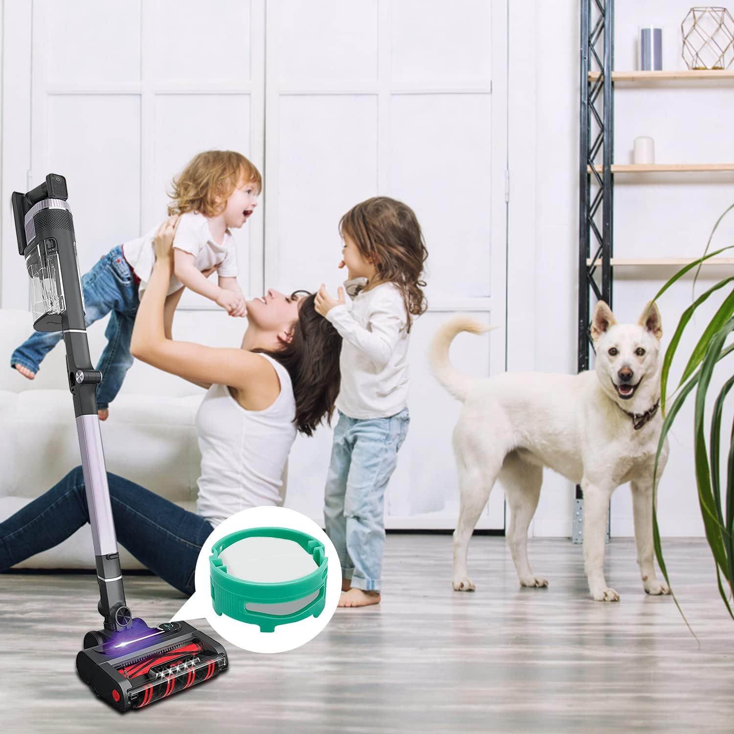 or Shark 1541C3000 AZ3002 Stratos Upright Vacuum Replacement O-dor Neu-tralizer Cartridges AZ3000 HZ3000 HZ3002 ZD550, Pro Cordless IZ862H IZ562H Replacement Stick, Teal - Image 2