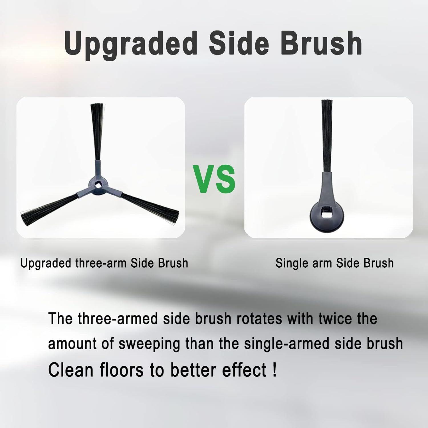 Upgraded Side Brushes Replacement or Shark IQ R101AE RV1001AE AV912S AV911S AV1010AE RV1000 AV970 AV993 AV1002AE Shark AI AV2501S AV2501AE RV2610WD RV2610WA RV2502AE RV2520AOUS Robot Vacuum Cleaner - Image 4