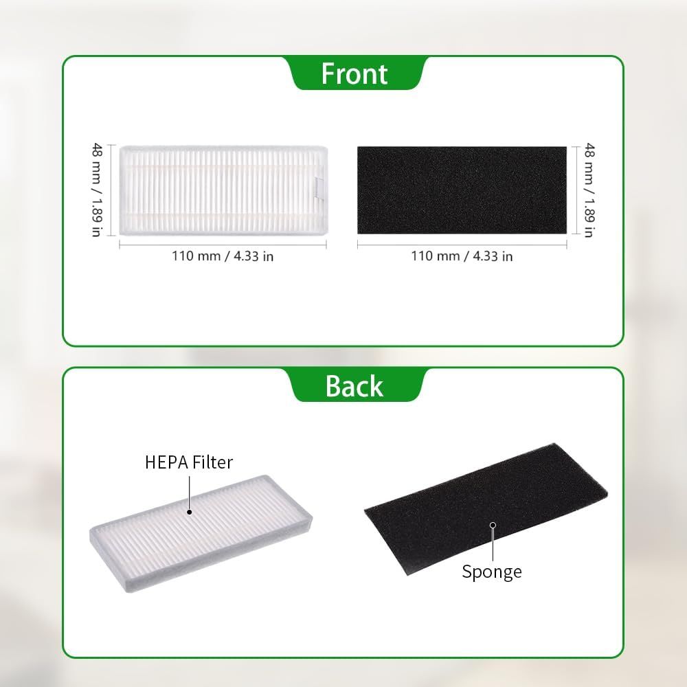 Replacement ilters Compatible with euy RoboVac 11S, 15T, 30, 30C, 15C, 12, 25C, 35C, Robot Vacuums Parts Accessories, 9-Pack - Image 2