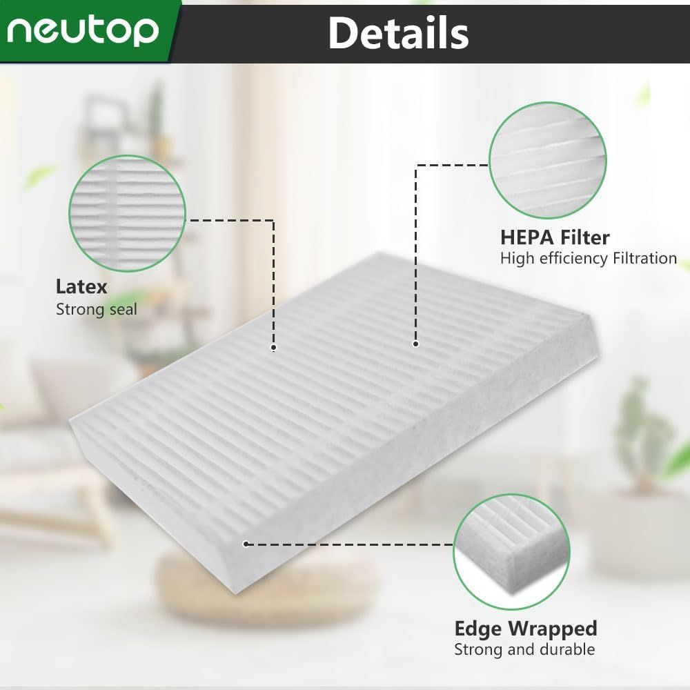Replacement Hepa ilter Compatible with iRobot Roomba 105 Series, Combo Essential, Combo 2 Essential, Vac Essential, Vac 2 Essential, Q0120, Q0110, Q0520, Y0140, Y0110, Robots Vacuum, 8-Pack. - Image 4