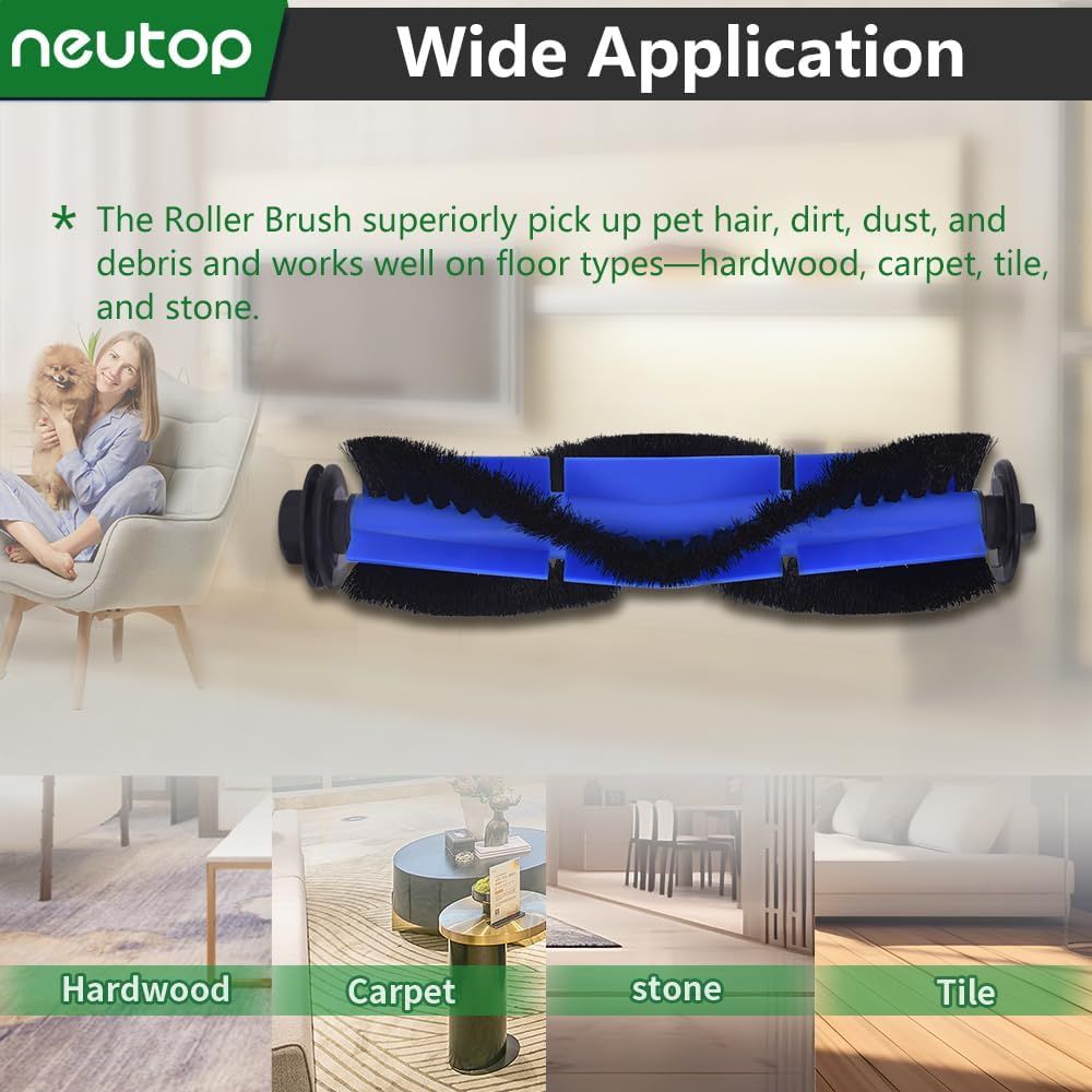 Replacement Rolling Brushes Rollers Compatible with euy RoboVac 11S, 15T, 30, 30C, 15C, 12, 25C, 35C, 11S Max, 15C Max, G20, G30, G30 Edge, Robot Vacuums Parts, 3-Pack. - Image 4