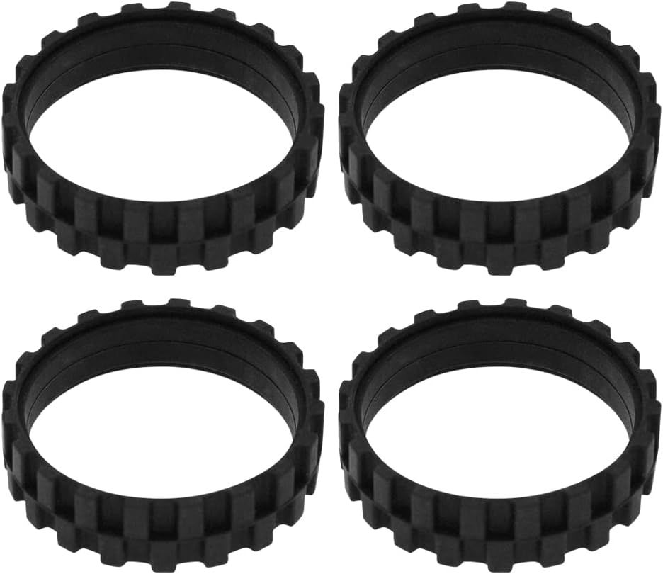 Replacement Rubber Wheel Tires Compatible with iRobot Roomba 500, 600, 700, 800, 900, e, i, j & S Series Models, Anti-slip, Great Adhesion and Easy Assembly, 4-Pack. - Image 1