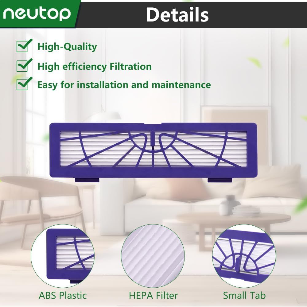 Replacement ilters Compatible with Neato Connected D3 D4 D Series D75 D80 D85 and Botvac Series 65 70e 75 80 85 Robot Vacuum Parts Accessories High Perormance, 7-Pack. - Image 4