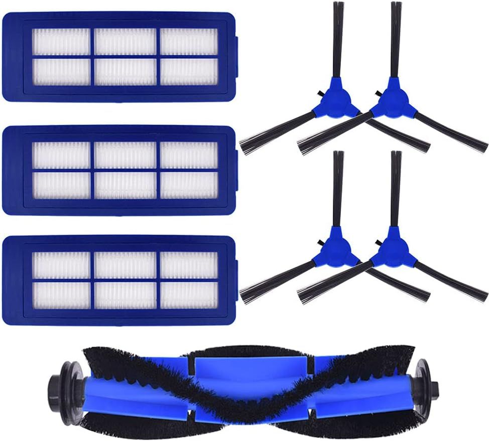 Replacement Parts Compatible or euy Robovac 11S Max,15C Max, G10, G20, G30, G30 Edge/Hybrid, Accessories with 1 Rolling Brushes Rollers 3 HEPA ilters 4 Side Brushes - Image 1