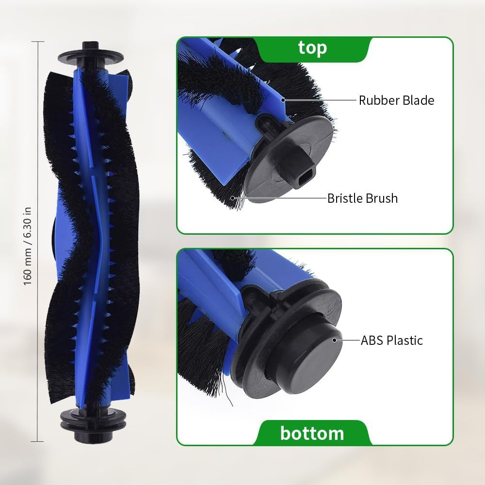 Replacement Parts Compatible or euy Robovac 11S Max,15C Max, G10, G20, G30, G30 Edge/Hybrid, Accessories with 1 Rolling Brushes Rollers 3 HEPA ilters 4 Side Brushes - Image 2