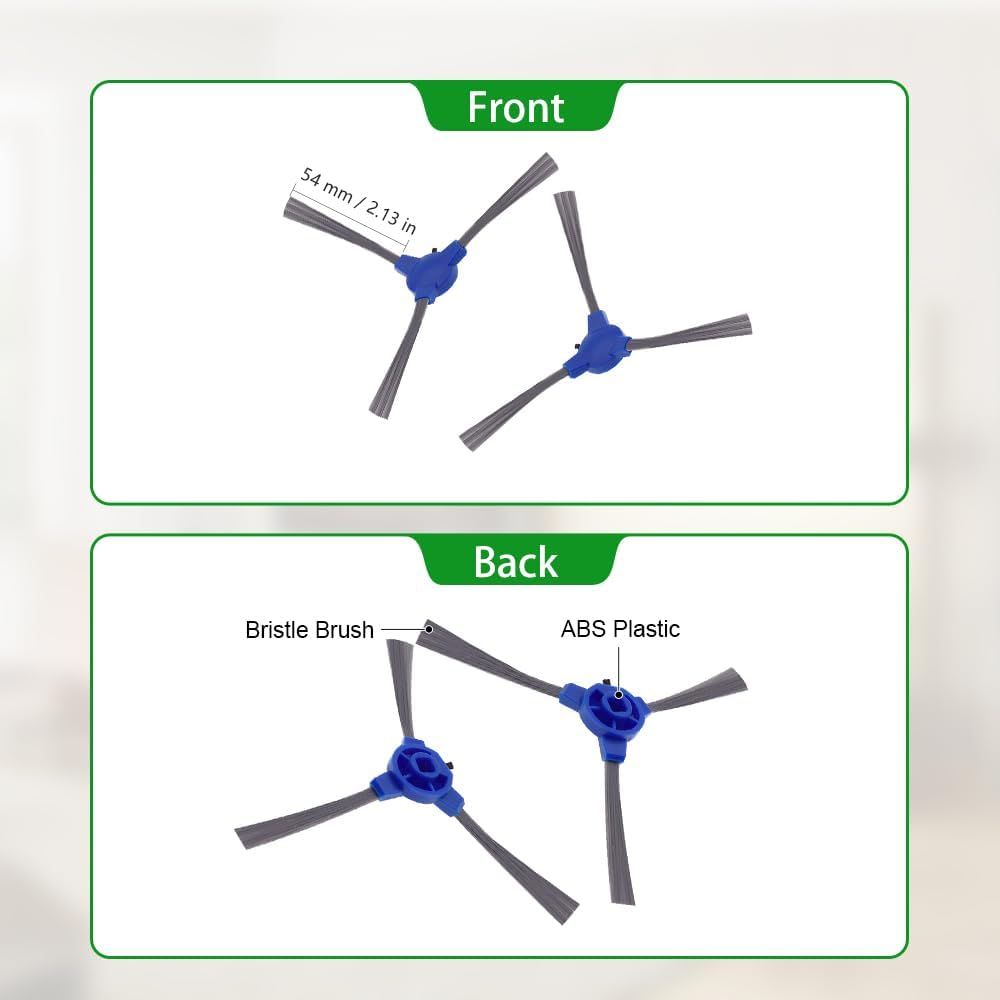 Side Brush Compatible with euy RoboVac 11S, 15T, 30, 30C, 15C, 12, 25C, 35C, 11S Max, 15C Max, G20, G30, G35, G35+, G40, G40+, G40 Hybrid/Hybrid+, Robot Vacuums, 12-Pack. - Image 3