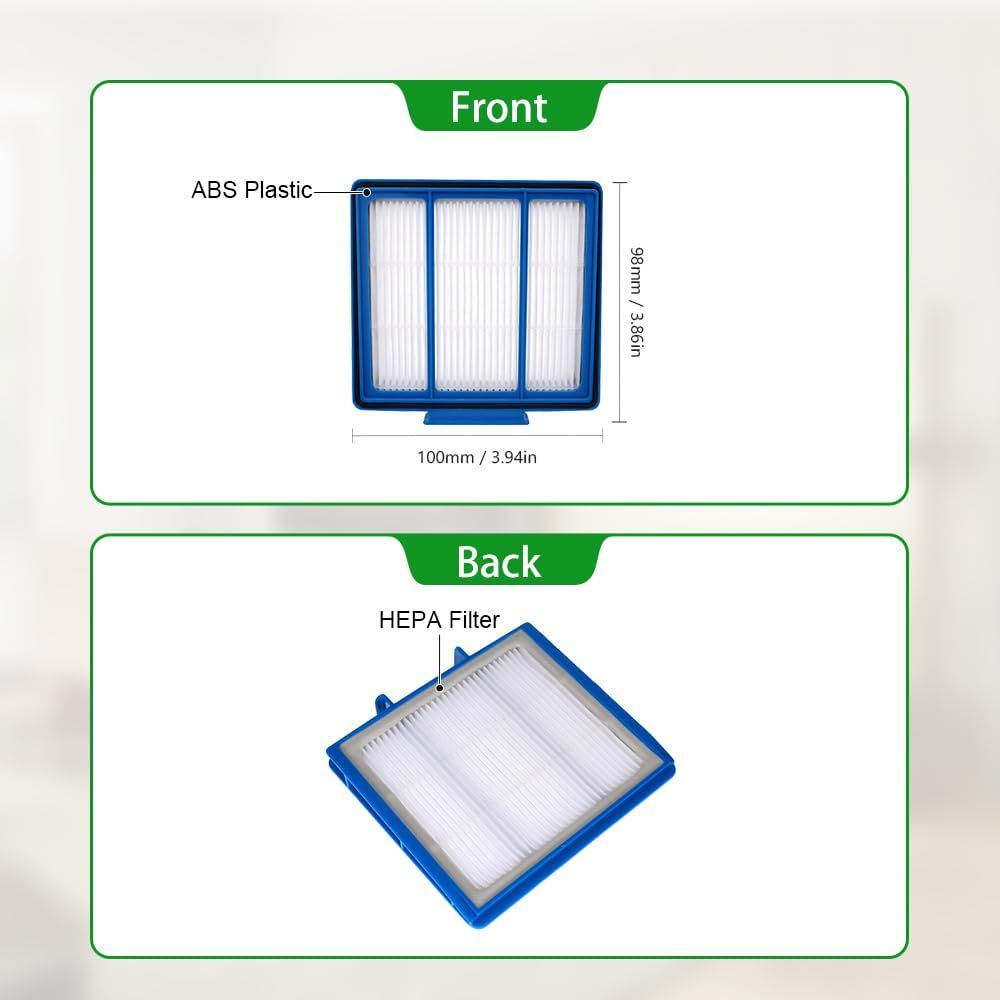 Pre-Motor ilters Compatible with Shark IQ Series RV1001, RV1001AE, AV1002, AV1002AE, AV1010AE, AV970, AV993, RV1100VRUS, UR1000SR, UR1100, UR1105ARUS, Sel-Empty XL Robot Vacuums, 4-Pack. - Image 4