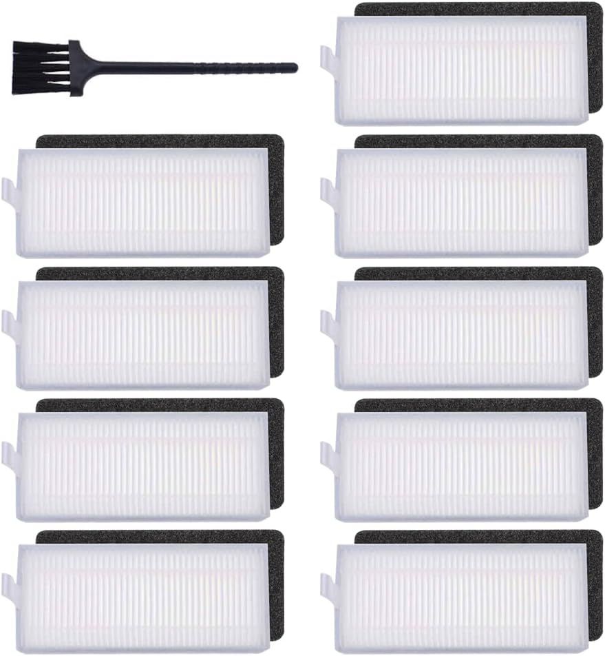 Replacement ilters Compatible with Ecovacs Deebot N79S N79 DN622 DN622.11 DN622.31 N79W N79se Deebot 500 DC3G and Yeedi K600 K700, Robot Vacuums, 9-Pack. - Image 1