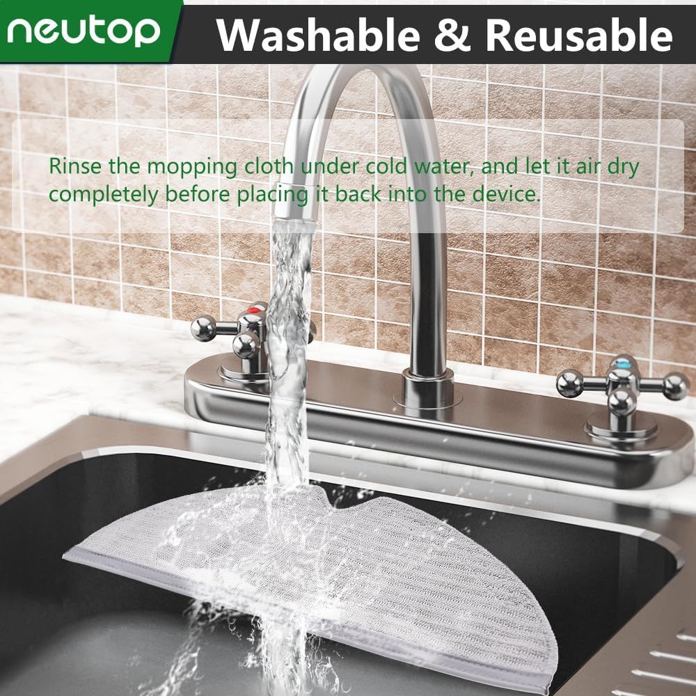 Mop Cloths Pads Water Tank ilter Compatible with  Q7, Q7 Max, S6, S6 Pure/MaxV, S5 Max, S5, S4, E5, E4, E35 and E2 Robot Vacuums, 18-Pack. - Image 3