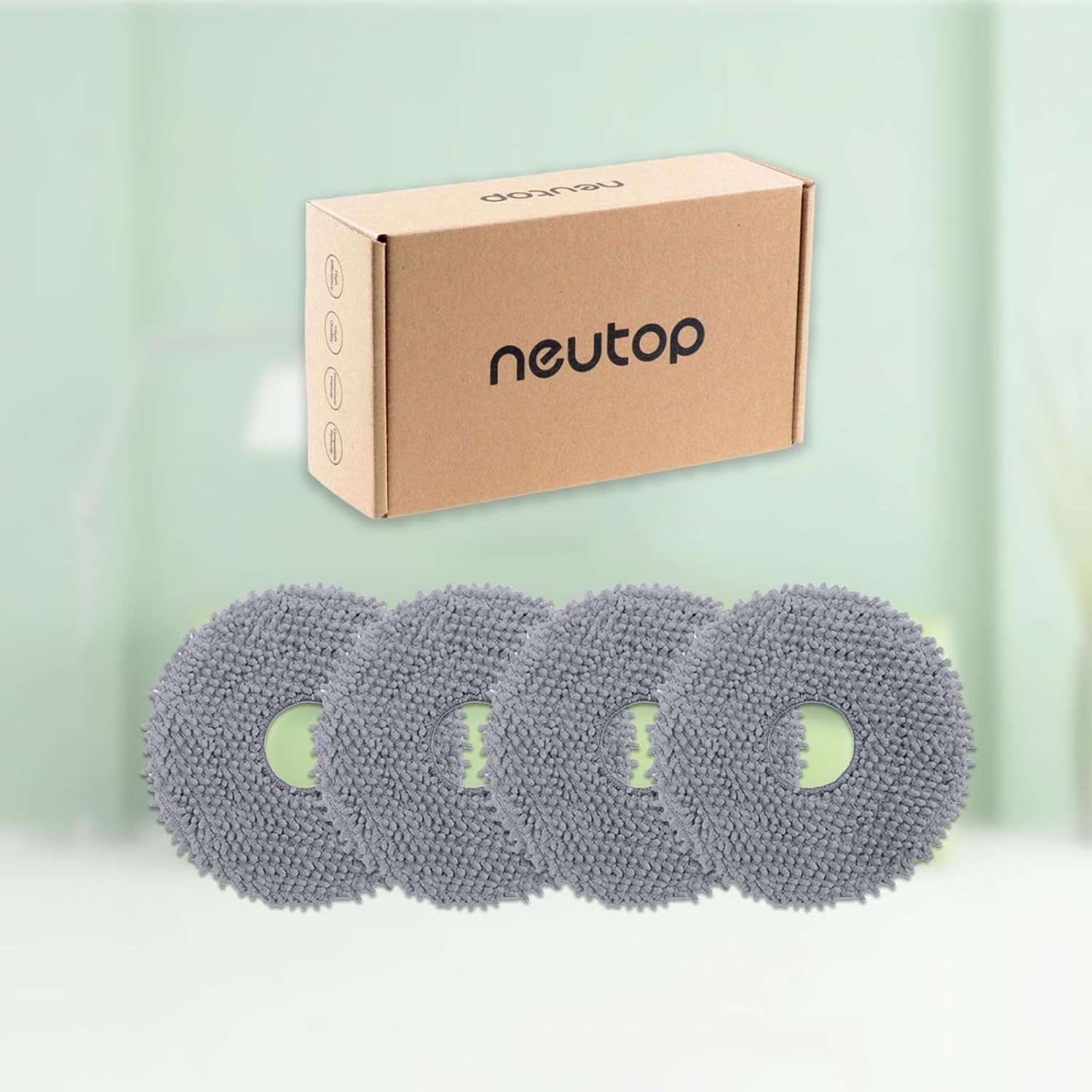 Replacement Mopping Pads Compatible with  Q Revo, Qrevo MaxV/S/Pro/Master/Slim/Edge/Curv/S5V/2R3W, QV 35A, QV 35S, Saros 10R Robot Vacuums Parts Accessories, 4-Pack. - Image 7