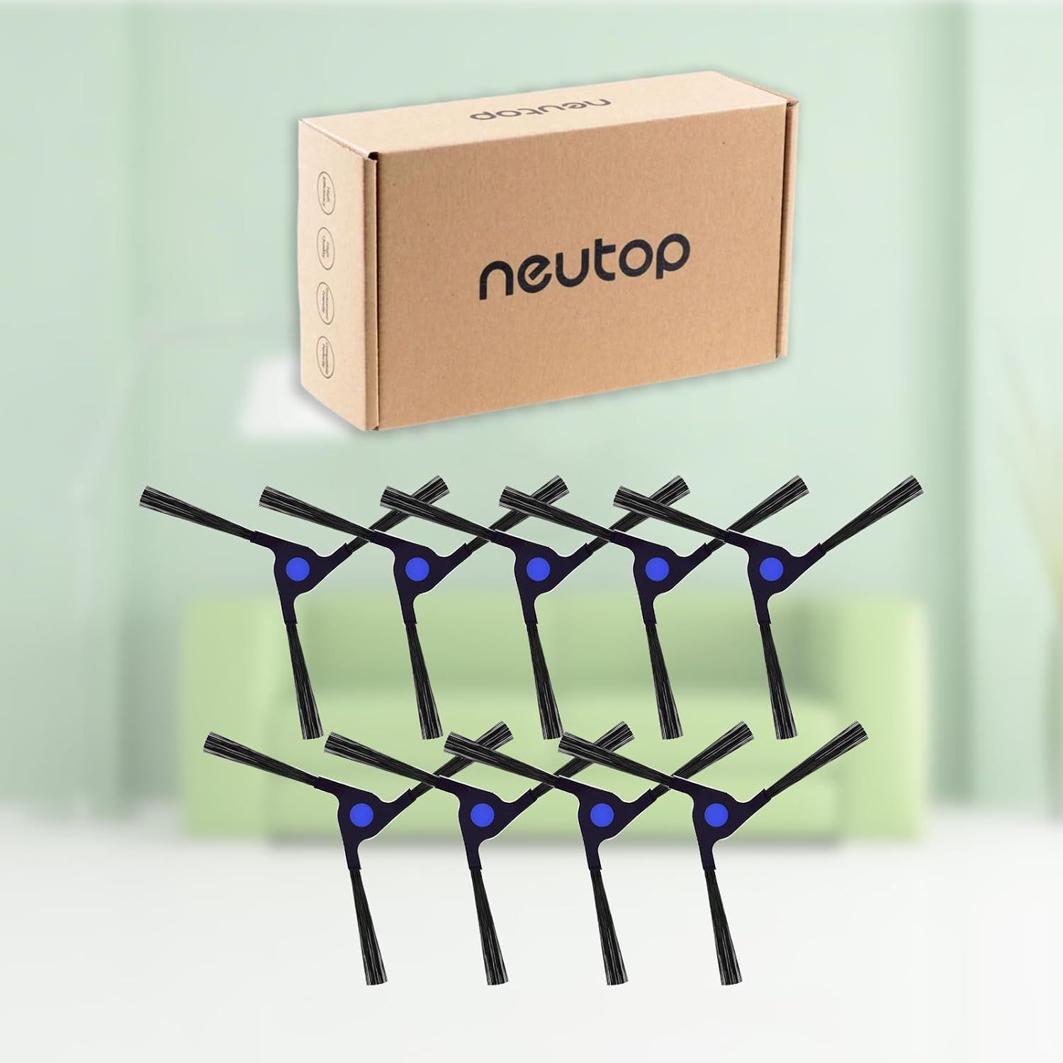 Replacement Side Brushes Compatible with Ecovacs Deebot X2 Omni / X2 Combo / X2 Pro, Robot Vacuum Cleaners Spare Parts Accessories, 9-Pack. - Image 6