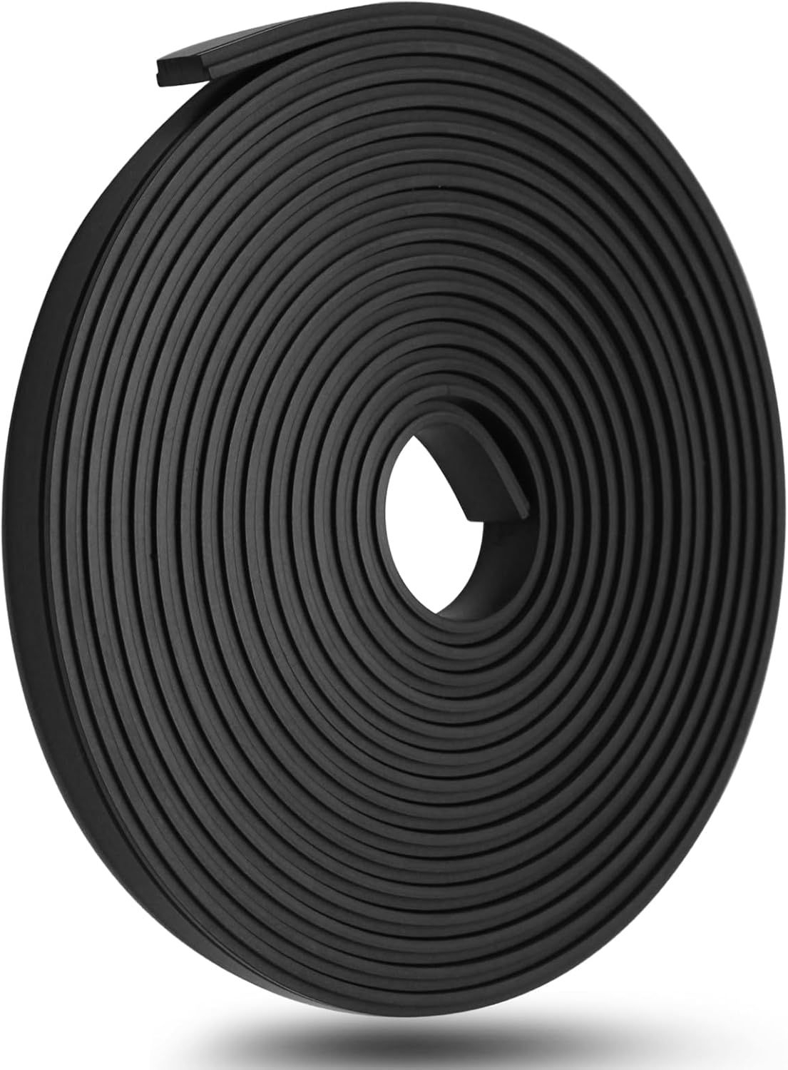 Biaungdo 134 Inch Flexible Shower Door Magnetic Strip, 1 Roll Insert Shower Door Replacement Seal Strip Waterproof Long Shower Door Strip for Framed Semi Framed Swinging Glass Shower Doors, Black - Image 1