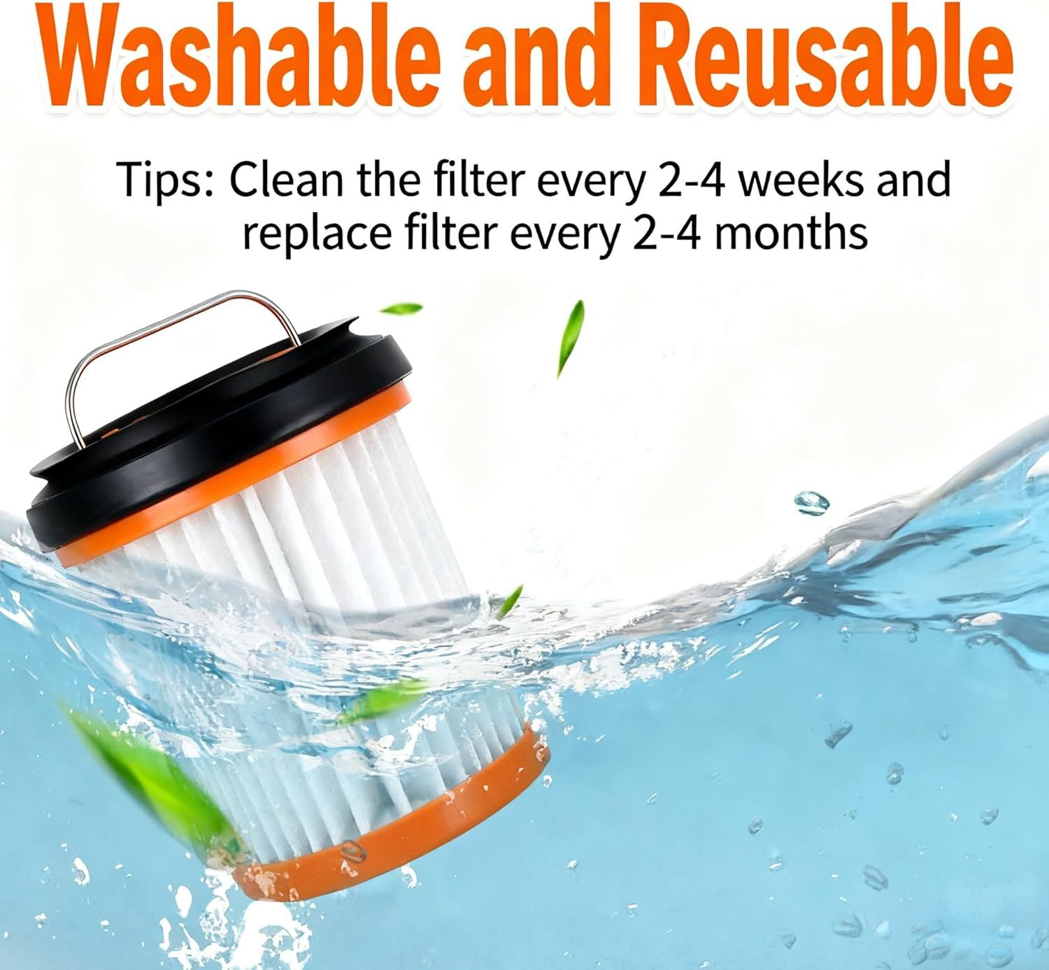 WV201 Wandvac ilter Replacement or Shark ION W1 S87 Cordless Handheld Vacuum WV200, WV201, WV205, WV220, WV221, WV250, WV251, UV200CCO. Part # XHWV200 Perect or or Pet Hair, Dirt, Dust - Image 4