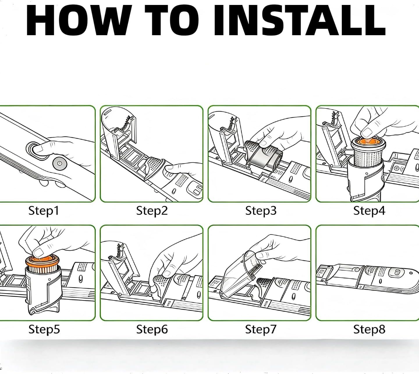 WV201 Wandvac ilter Replacement or Shark ION W1 S87 Cordless Handheld Vacuum WV200, WV201, WV205, WV220, WV221, WV250, WV251, UV200CCO. Part # XHWV200 Perect or or Pet Hair, Dirt, Dust - Image 7
