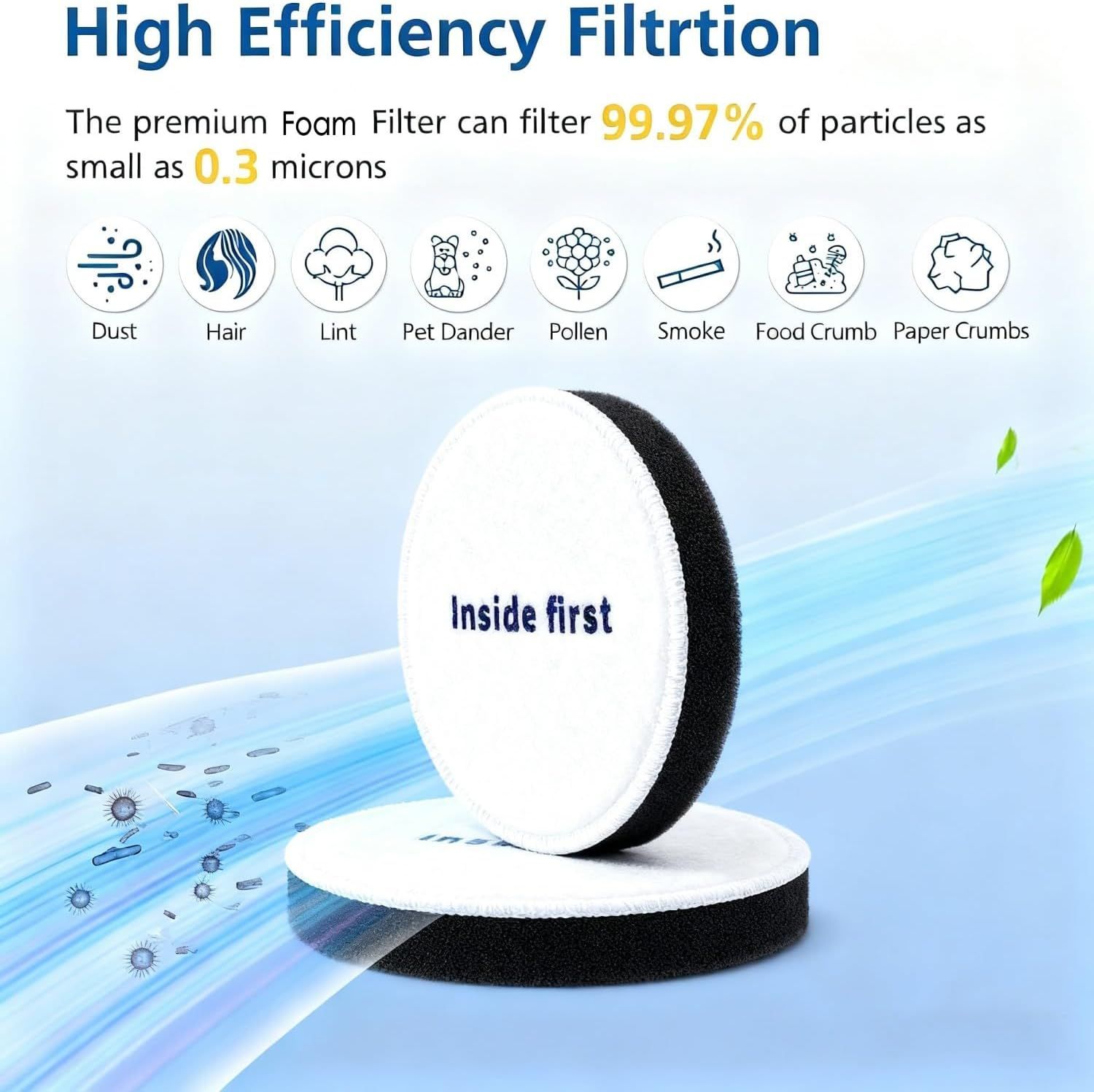 Power Speed ilters Replacement or Eureka NEU180, NEU181, NEU182A, NEU182B, NEU280, NEU188, NEU202 Bagless Upright Vacuum Cleaner, Part E0202，Vacuum ilter Great or Pet Hair/Odors, Dirt, Dust - Image 5