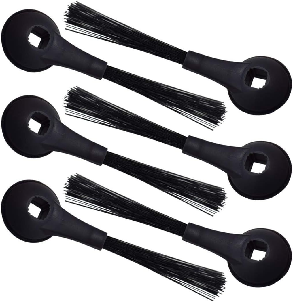 6-Pack IQ Robot Side Brushes, or Shark Robot R100, R101AE, RV1000, RV1001AE, RV1001, UR1005AE, RV911S Vacuum Models Anti-Tangle Pet Hair, Carpets, Hard loors Easy Install Brush Head Tool Kit - Image 1