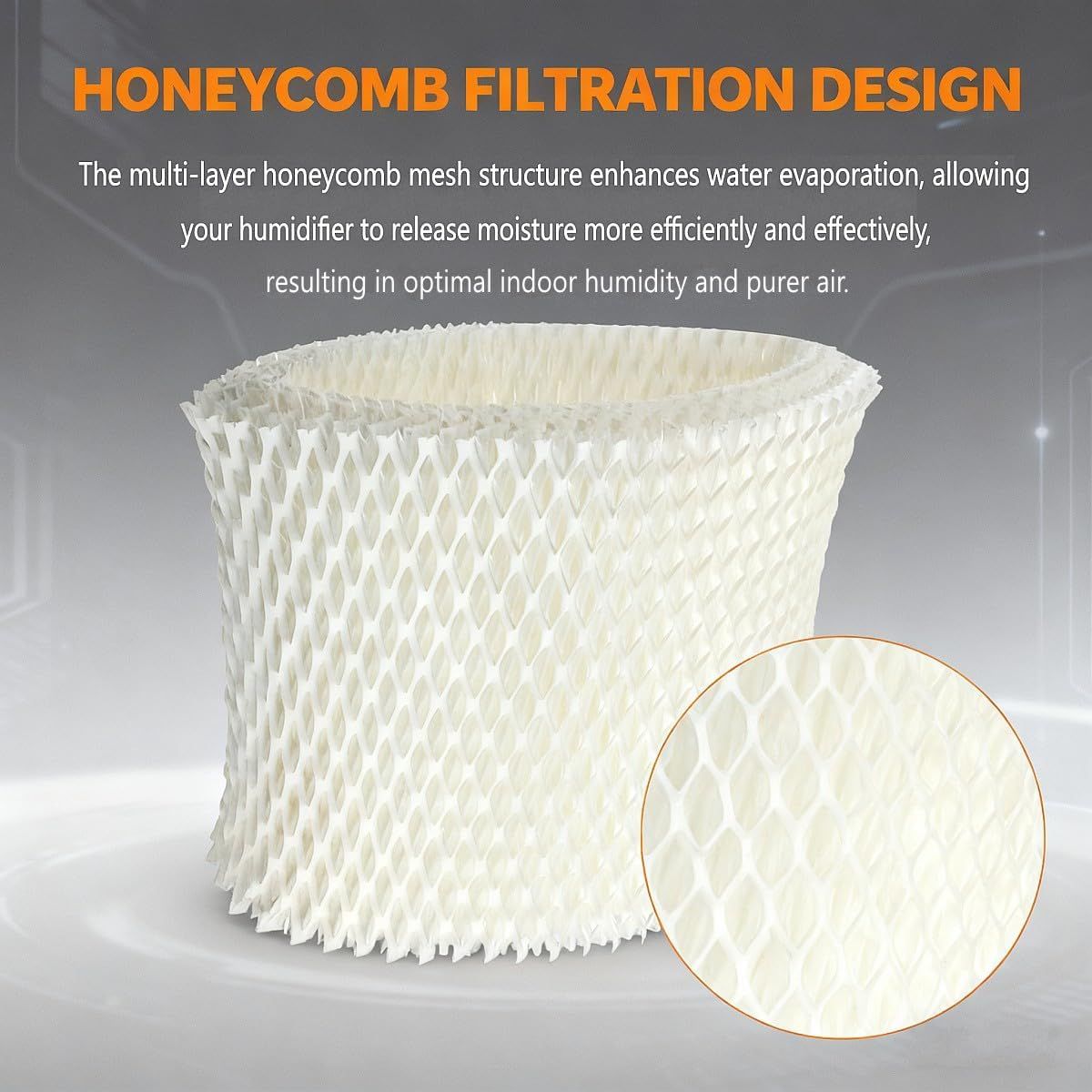 Humidiier ilter C Compatible with Honeywell HC-888N, HC-888, Wicking ilters Replacement Pack o 2 - Image 3