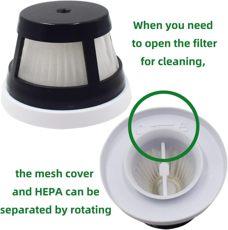 4 ilter Sets Compatible with Bissell AeroSlim Cordless 29869 29861 29867 29868 29866 2986 Handheld Vacuums,Compare to Part # 1624405 - Image 4