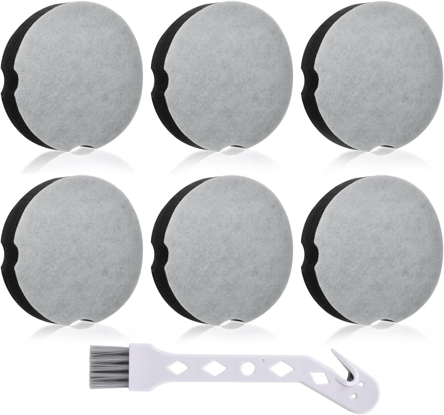 6 Pack ilter Replacement or Bissell Cleanview Compact Turbo 3508 3437 Powerorce Compact Lightweight Upright 2112 1520 or Bissel Turbo Bagless 2690 Vacuum, Parts #1604896/160-4896 - Image 1