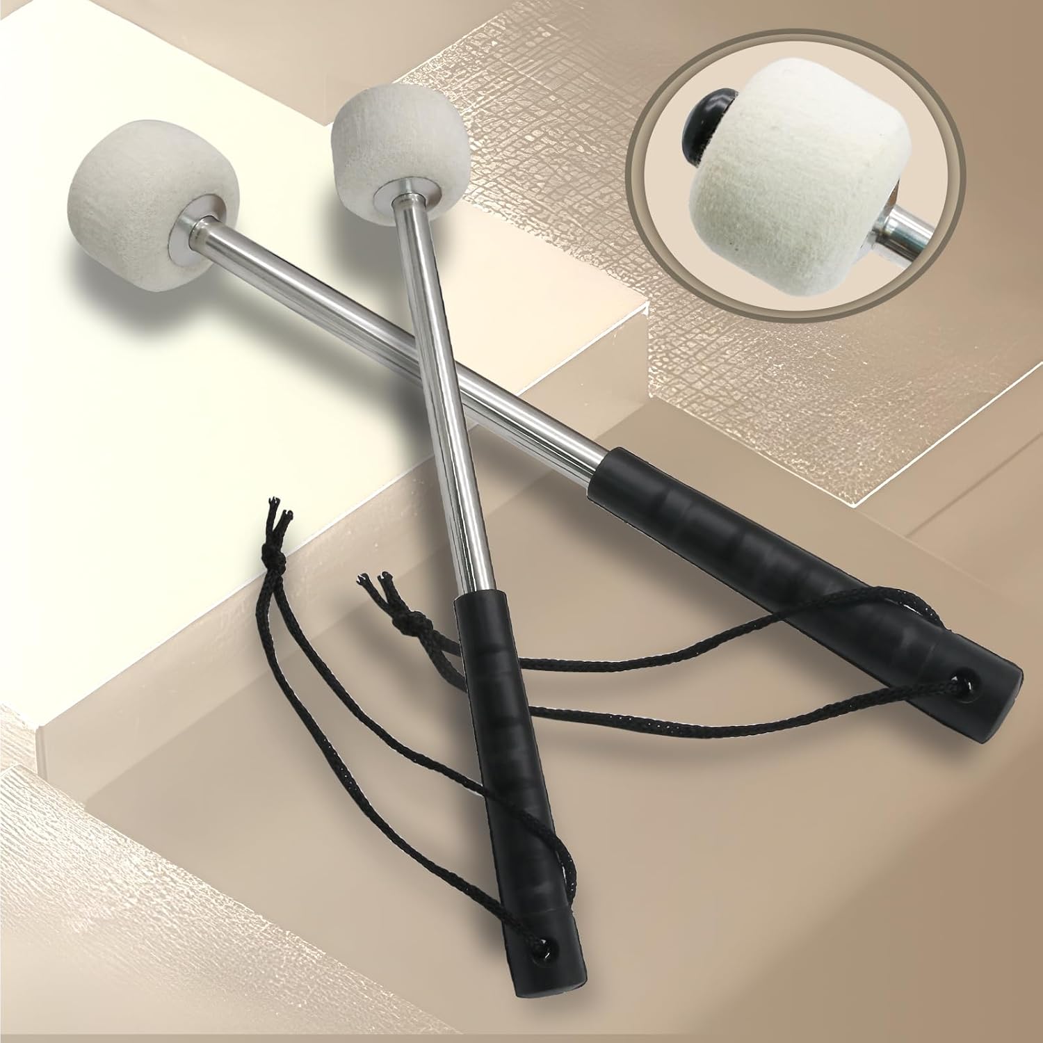 Biaungdo 2 Pack Drum Mallet, 32cm/12.6