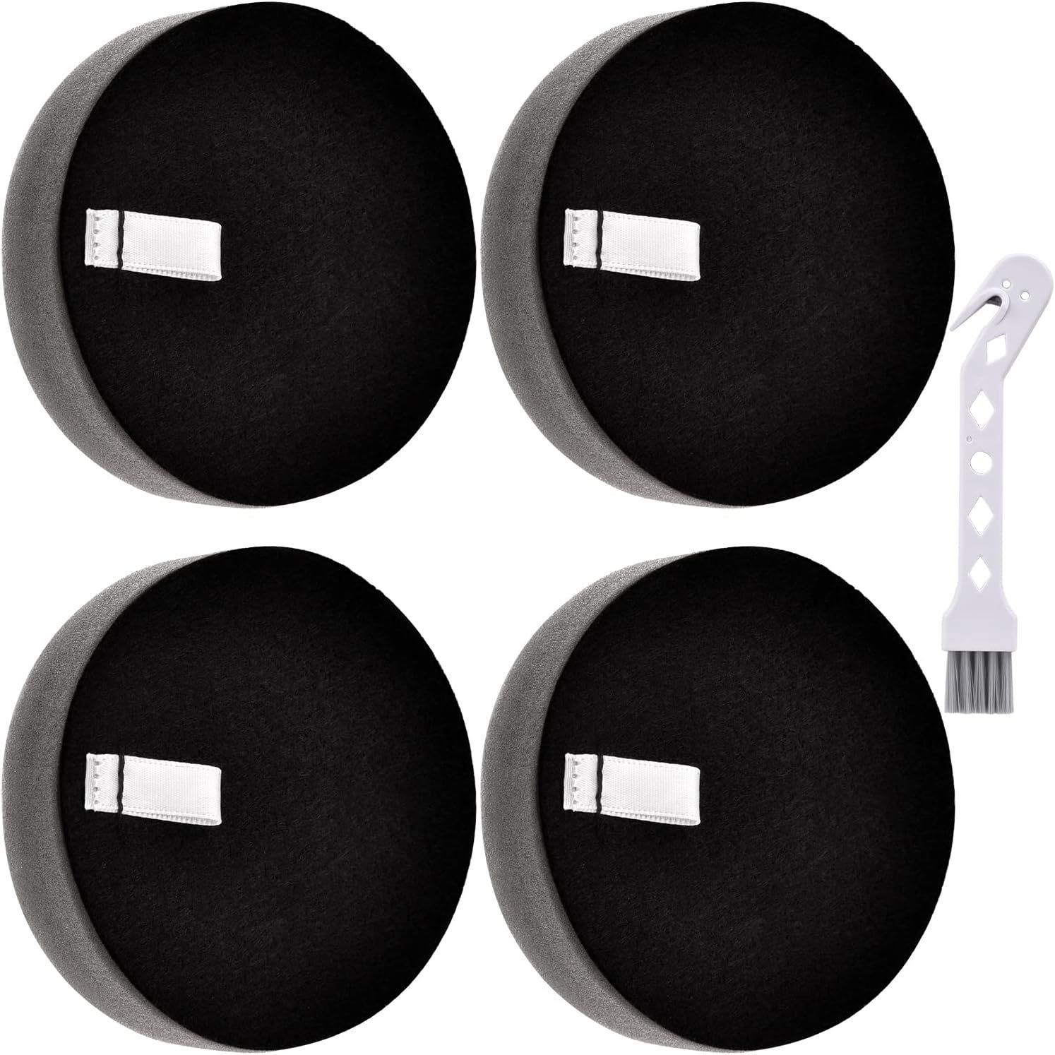 3070 ilter or Bissell or Cleanview Pet Slim 2831 3080 2921 3925 Pet Hair Eraser Slim 2897 Poweredge 2900 3274 Corded Stick Vacuum, 4 Pack Replacement ilter or Bissel Model, Part #1623102 - Image 1