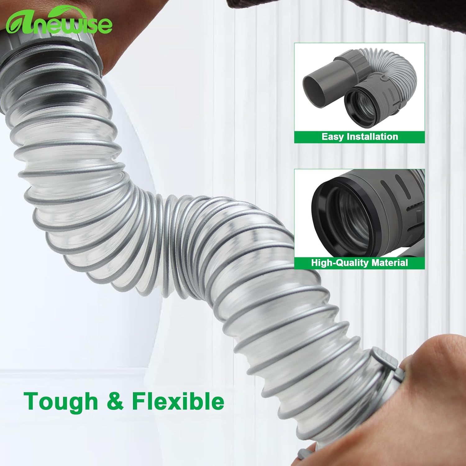 Replacement Hose Part or Shark Navigator Lit Away Deluxe Vacuum NV352, NV351, NV350, NV380, UV440, 1 Nozzle Hose and 1 Mini Brush, Replace Parts 193J - Image 5