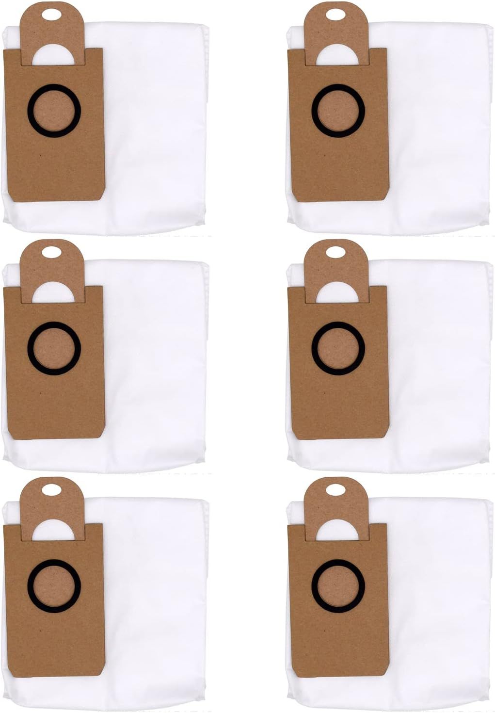 6 Pack Dust Bags or iHome AutoVac Nova Sel Empty Robot Vacuum Replacement Accessory Parts - Image 1