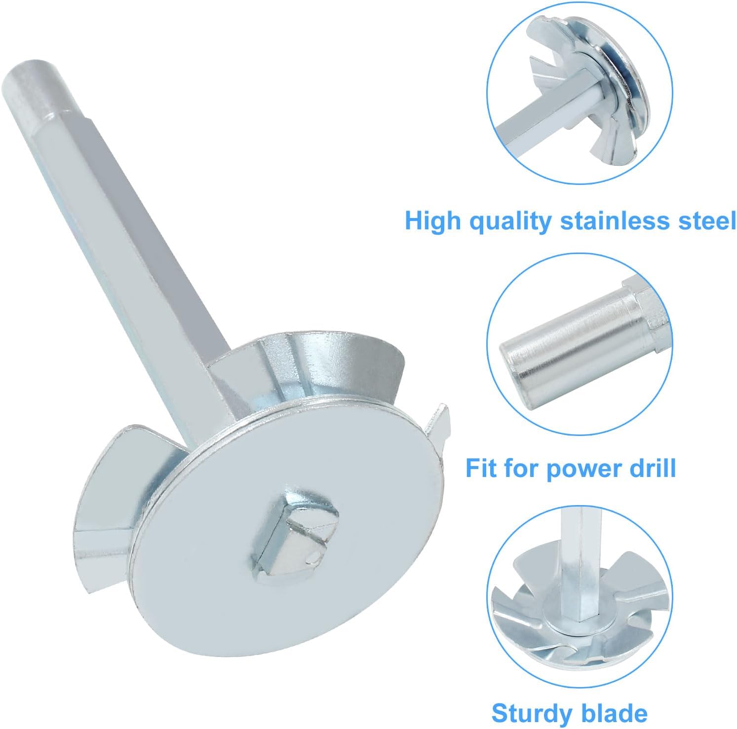 Biaungdo 2 Inch Plumbing PVC Pipe Reamer Cutter, PVC Pipe Fitting Socket Saver Pipe Reamer Tool for Removing SCH 40 from Hub, Fits 1/2 Inch Speed Power Drill - Image 3