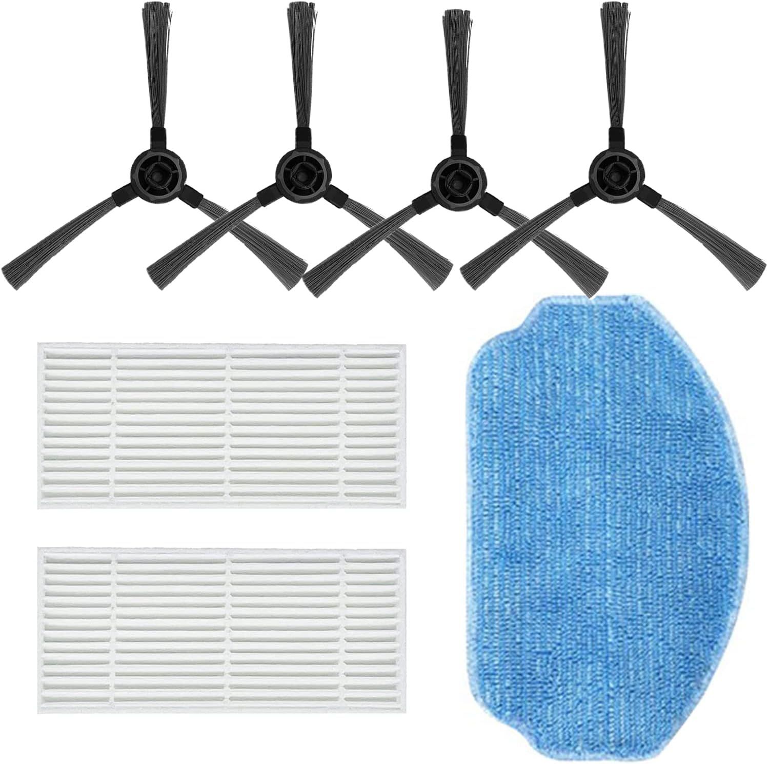 Replacement Parts or MAMNV or ZCWA or ONSON BR150/BR151, or MANVINS G20 2-in-1 Vacuum Cleaner Accessories Kit, 4 Side Brush, 2 Hepa ilter, 1 Mop Pad - Image 1