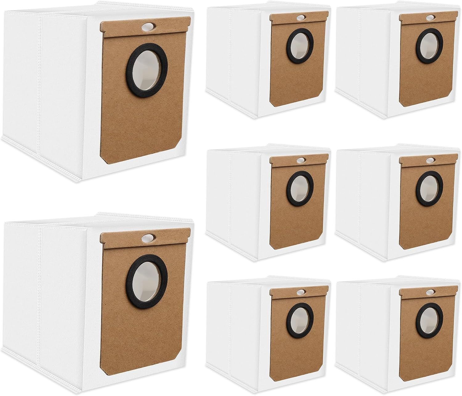8 Pack Dust Bag or Euy L50 SES, L60 SES Series Robot Vacuum Cleaner with Sel-Empty Station,Replacement Parts Bags or Conga Home 10000, 8090 Ultra, 9090 AI, or Haier H9 + Dirt Disposal Bags - Image 3