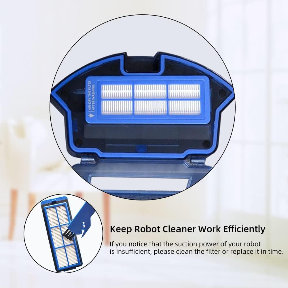 Spare Accessories Compatible or euy 11S Max, 30C Max, 15C Max, Robotic Vacuum Replacements: 1 Roller Brush 6 Side Brushes 5 Unibody ilter 𝙉𝙊𝙏 𝙛𝙤𝙧 𝟏𝟏𝐒 or 𝗚𝟯𝟬 - Image 6