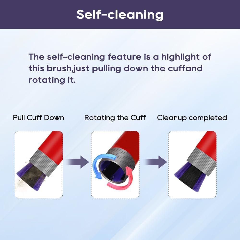 Traceless Scratch-ree Dusting Brush Compatible with Dyson V7 V8 V10 V11 V12 V15 Gen5 detect and Gen5 outsize Vacuum Cleaners, Handy Sel-cleaning Sot Bristles NOT or Digital Slim Series - Image 6